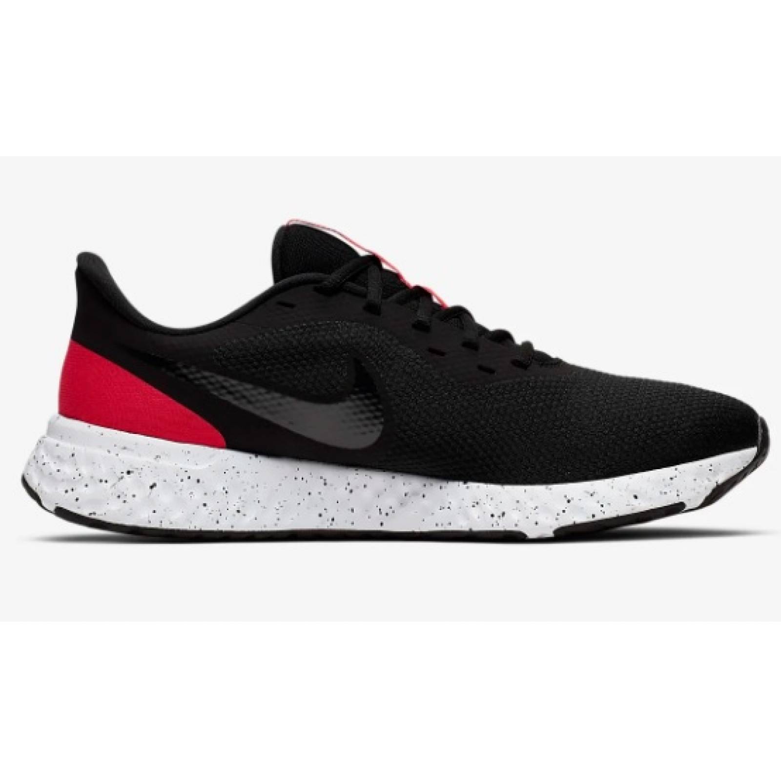 Tenis nike revolution 5 negro rojo bq3204003