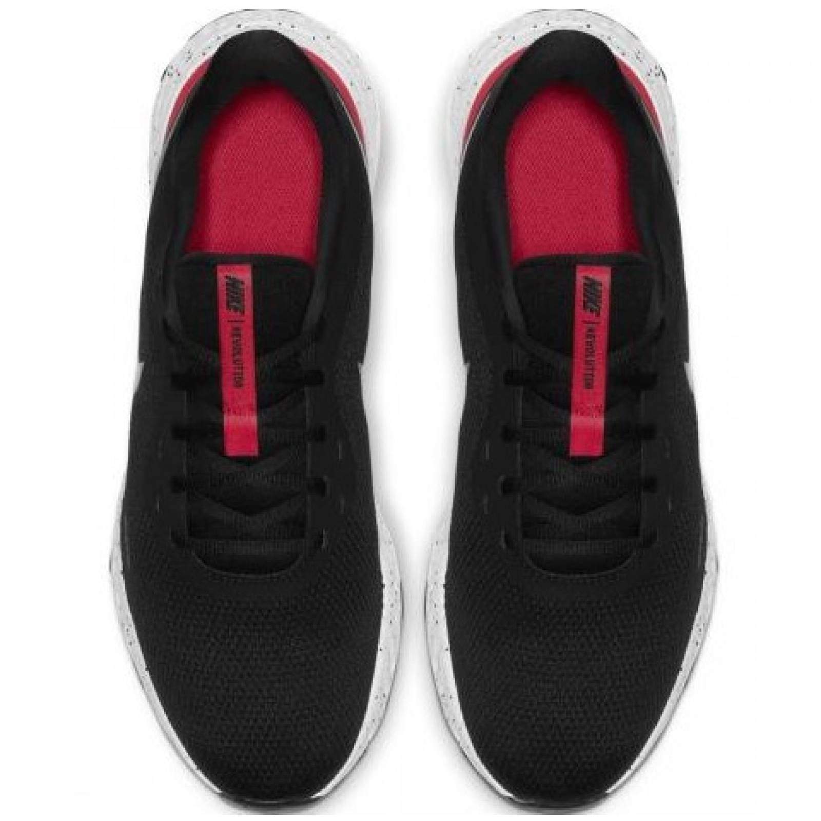 Tenis nike revolution 5 negro rojo bq3204003