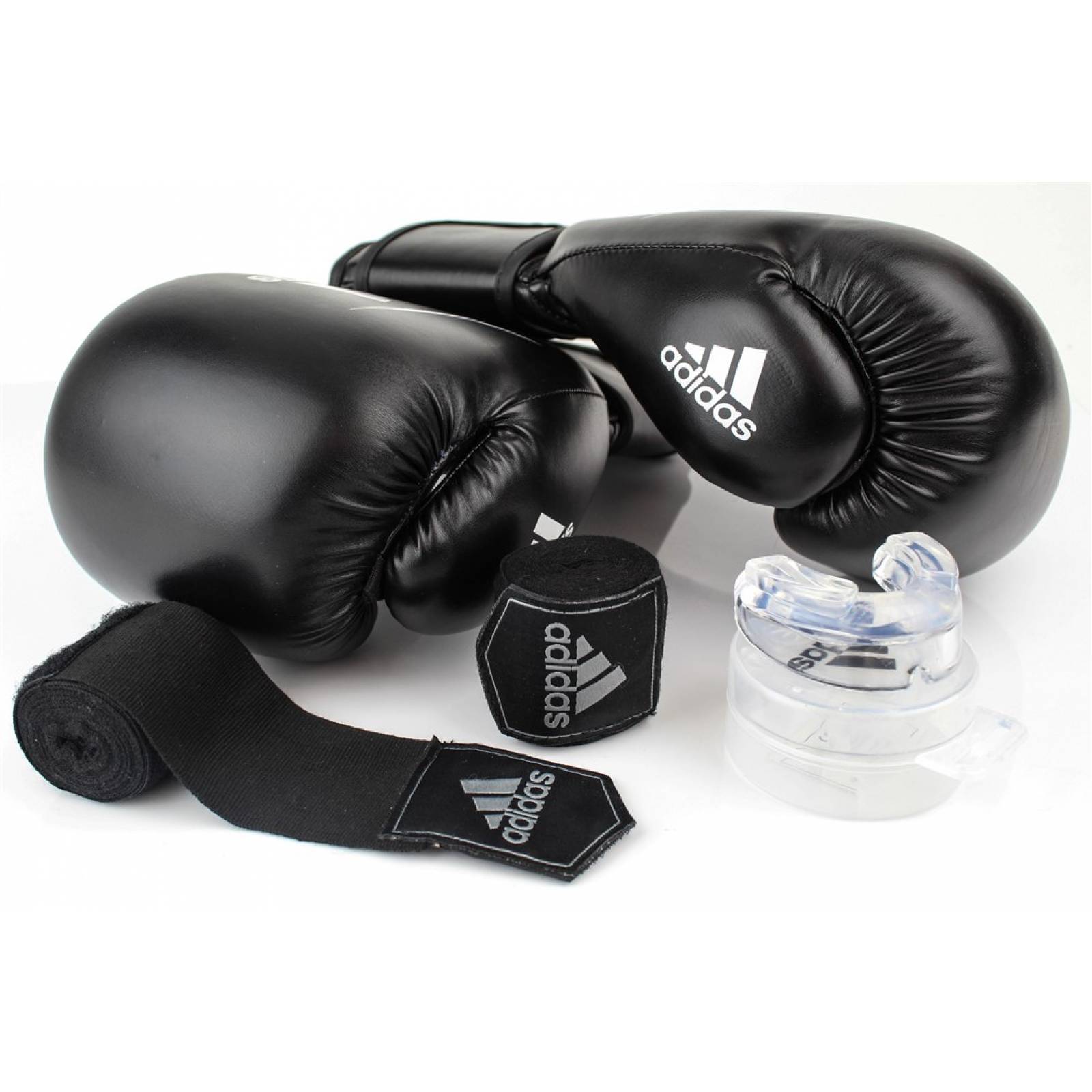 Set de boxeo adidas adidas 12 oz (guantes bucal y vendas) bpkit01s12