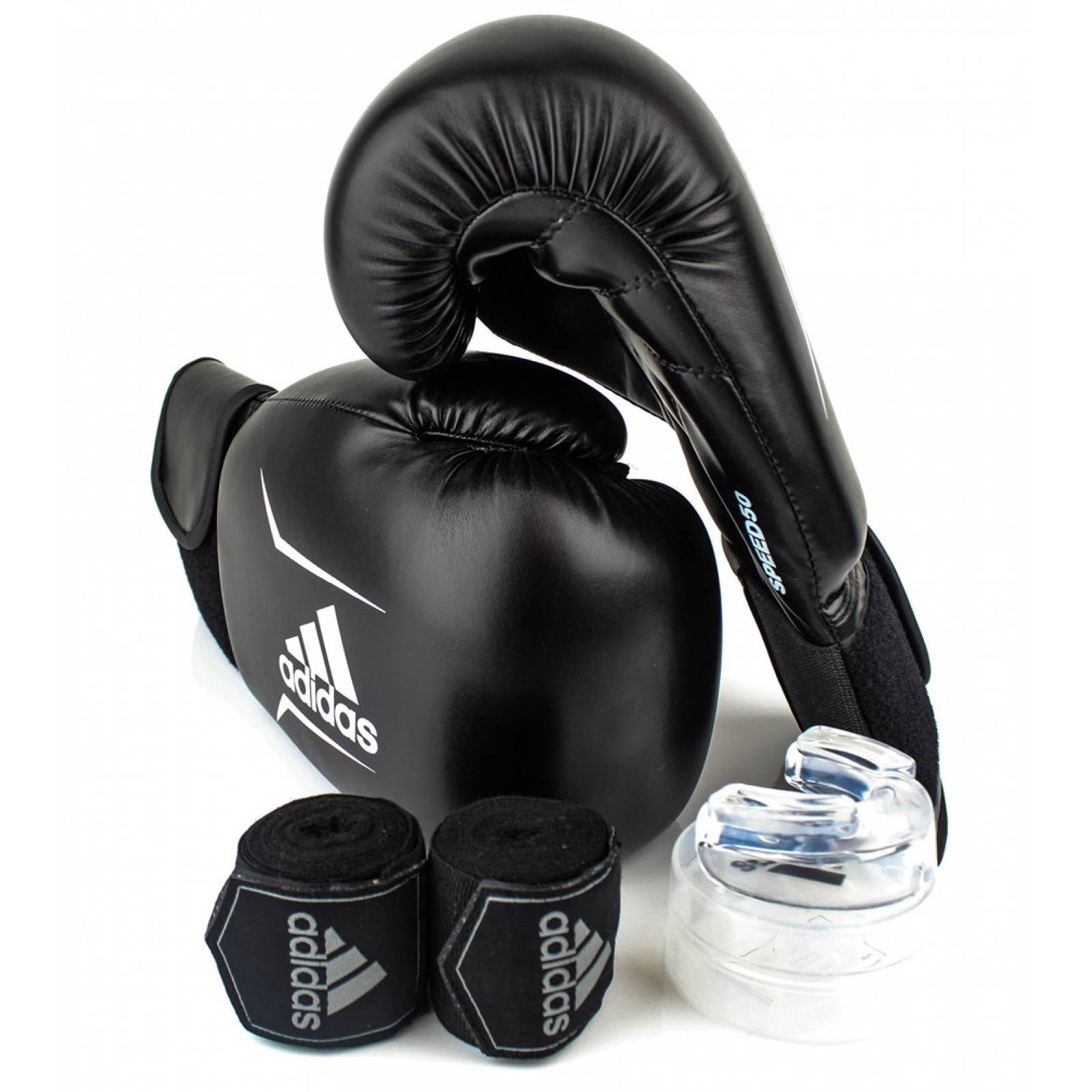 Set de boxeo adidas adidas 12 oz (guantes bucal y vendas) bpkit01s12