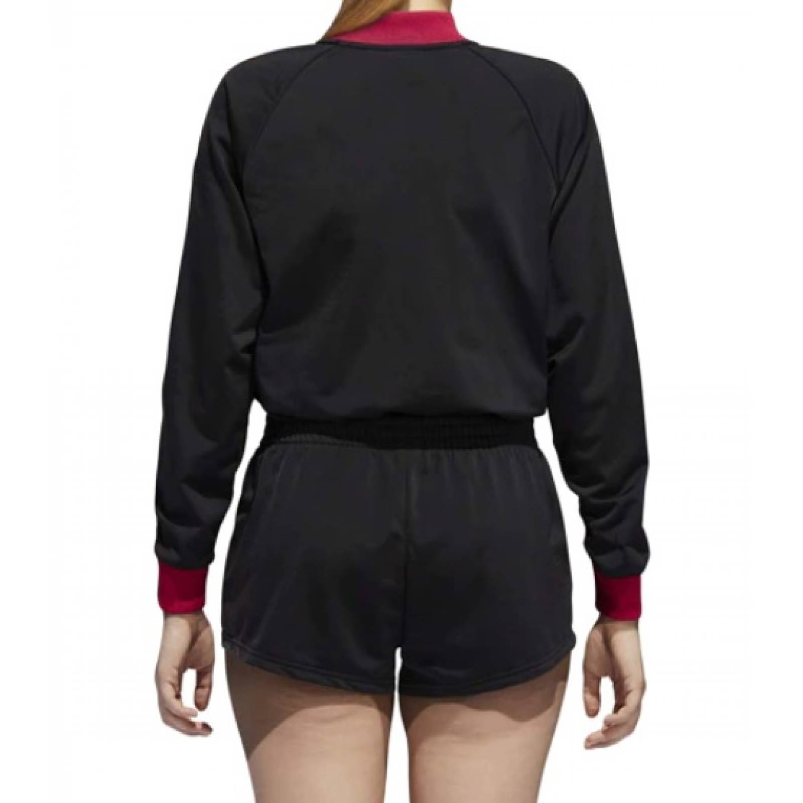 Conjunto adidas jump suit negro morado