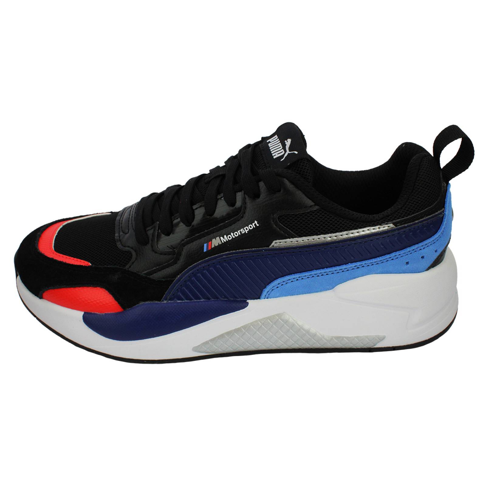 TENIS PUMA BMW MMS X-RAY 2.0 NEGRO AZUL ROJO 30677101