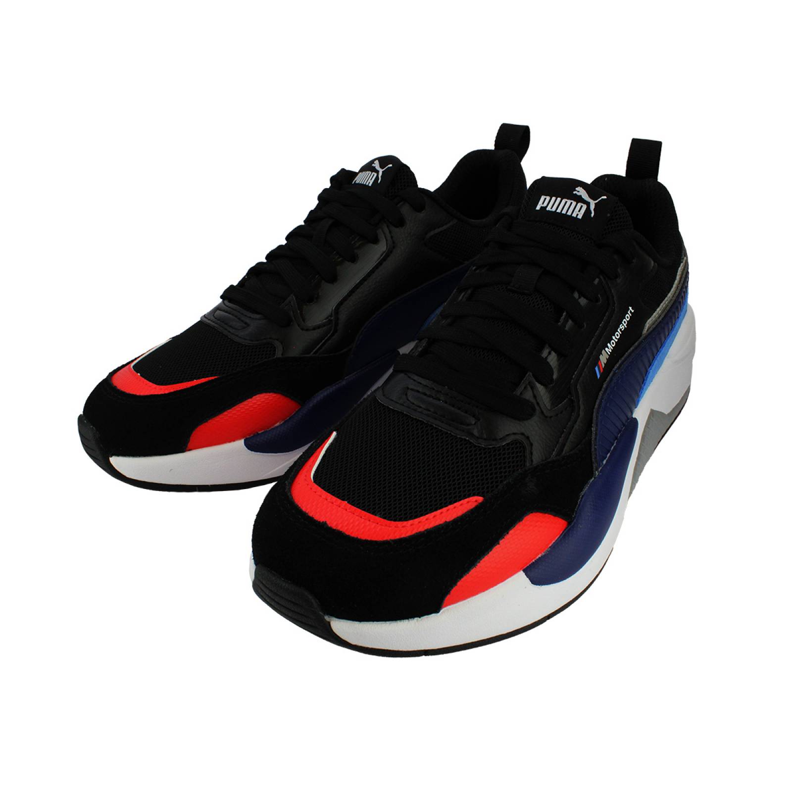 TENIS PUMA BMW MMS X-RAY 2.0 NEGRO AZUL ROJO 30677101