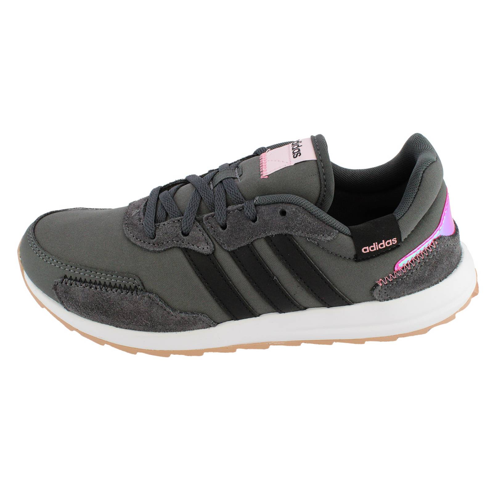 TENIS ADIDAS RETRO RUN GRIS ROSA FY8417