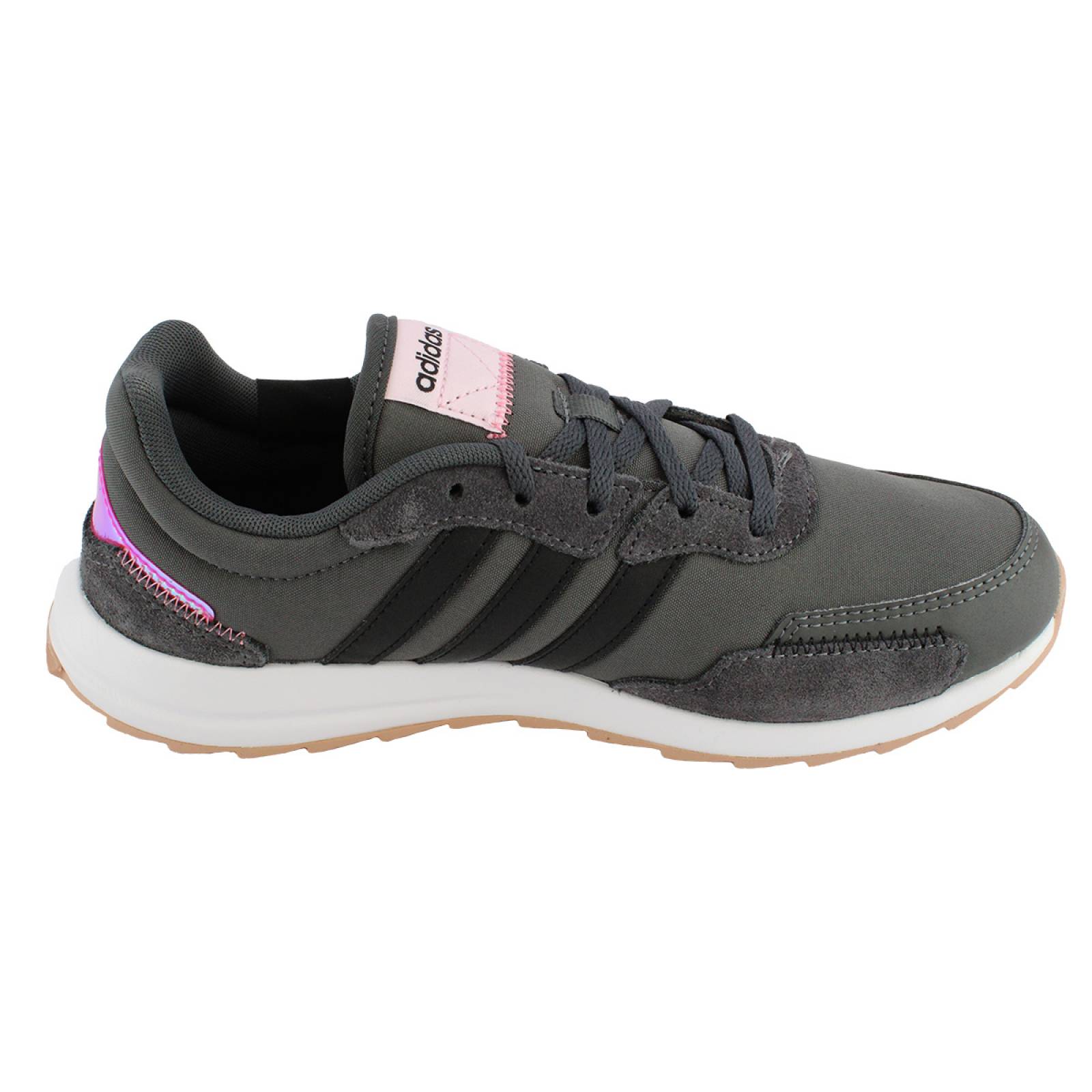 TENIS ADIDAS RETRO RUN GRIS ROSA FY8417