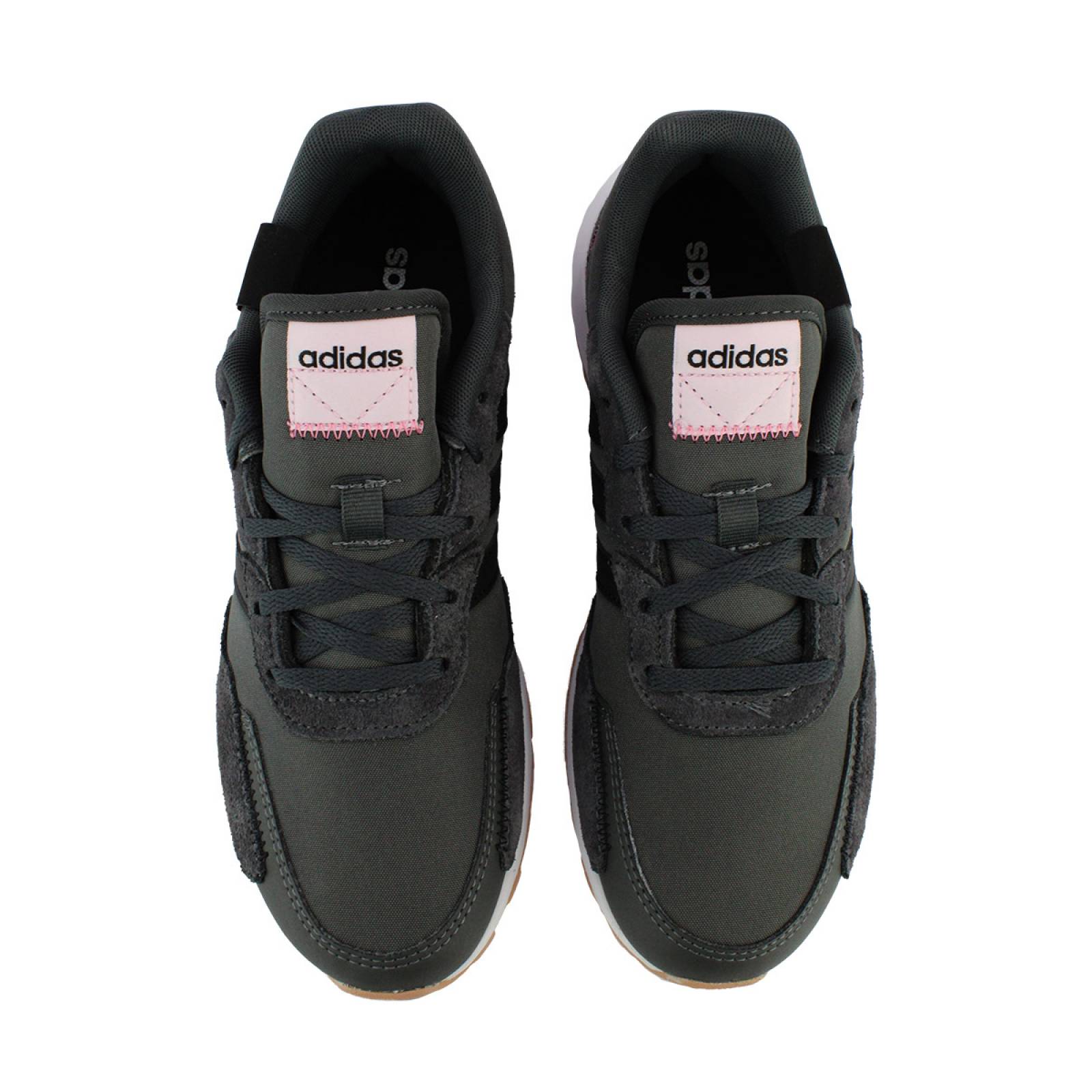 TENIS ADIDAS RETRO RUN GRIS ROSA FY8417