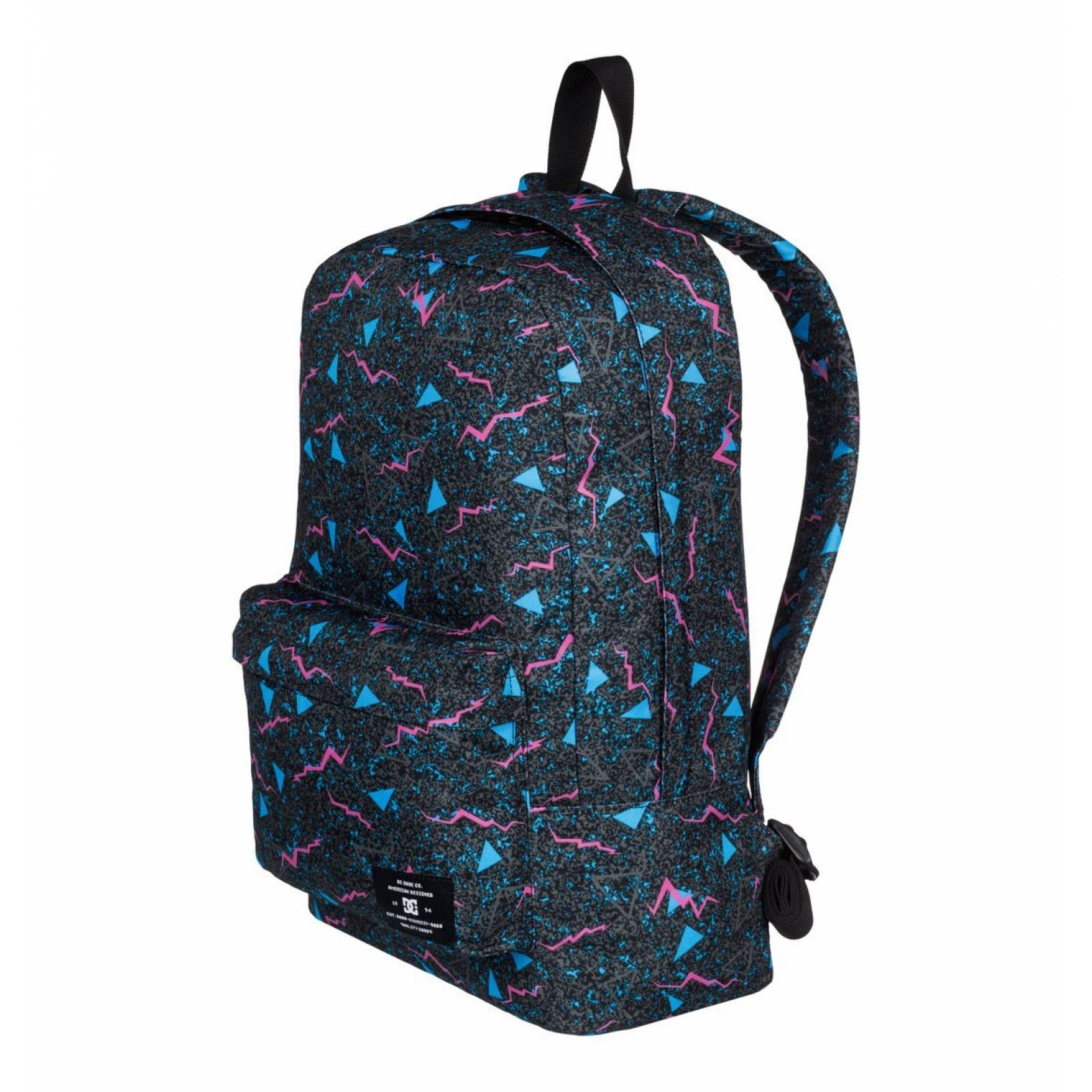 MOCHILA DC BUNKER ESTAMPADO NEGRO ROSA P03002KVJ3