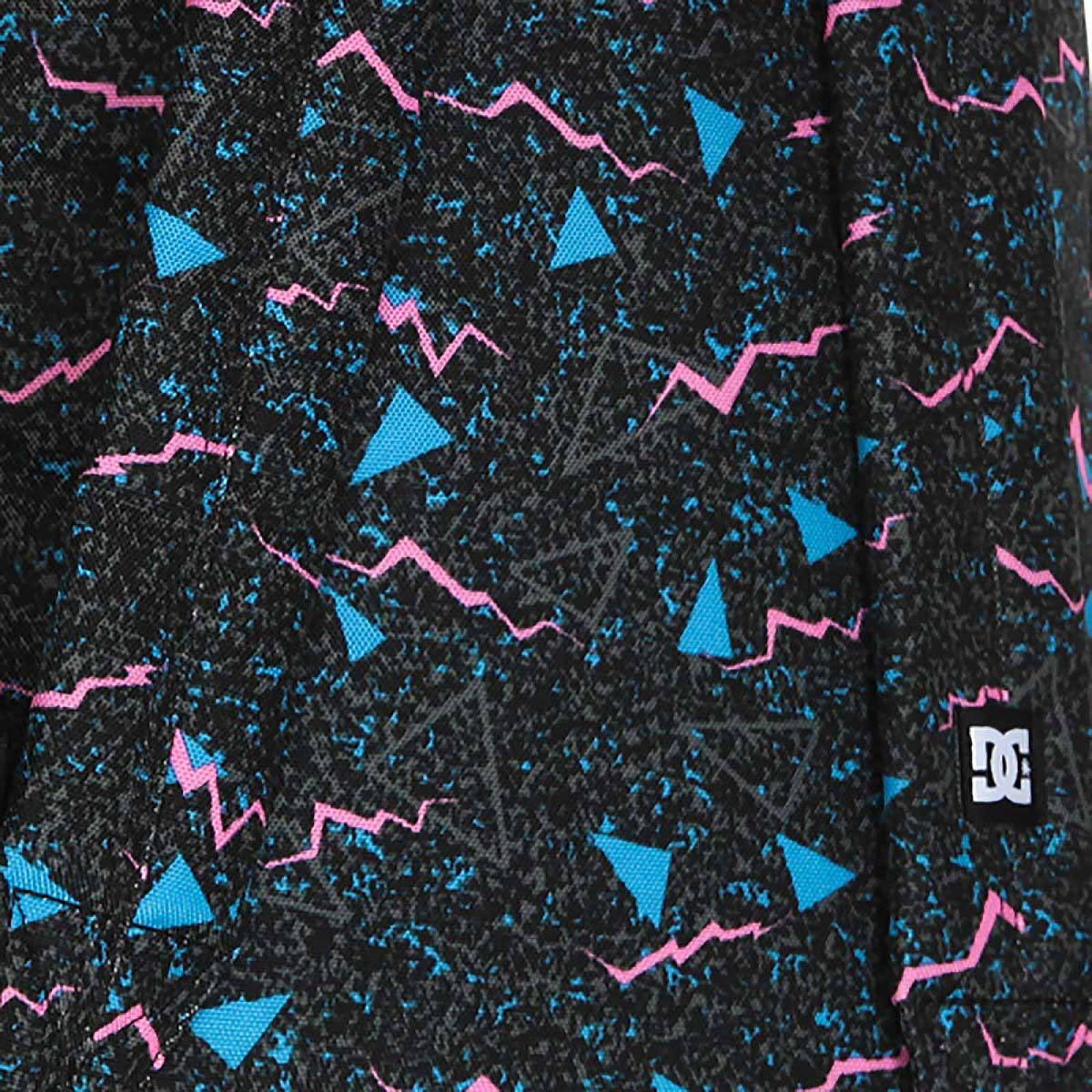 MOCHILA DC BUNKER ESTAMPADO NEGRO ROSA P03002KVJ3