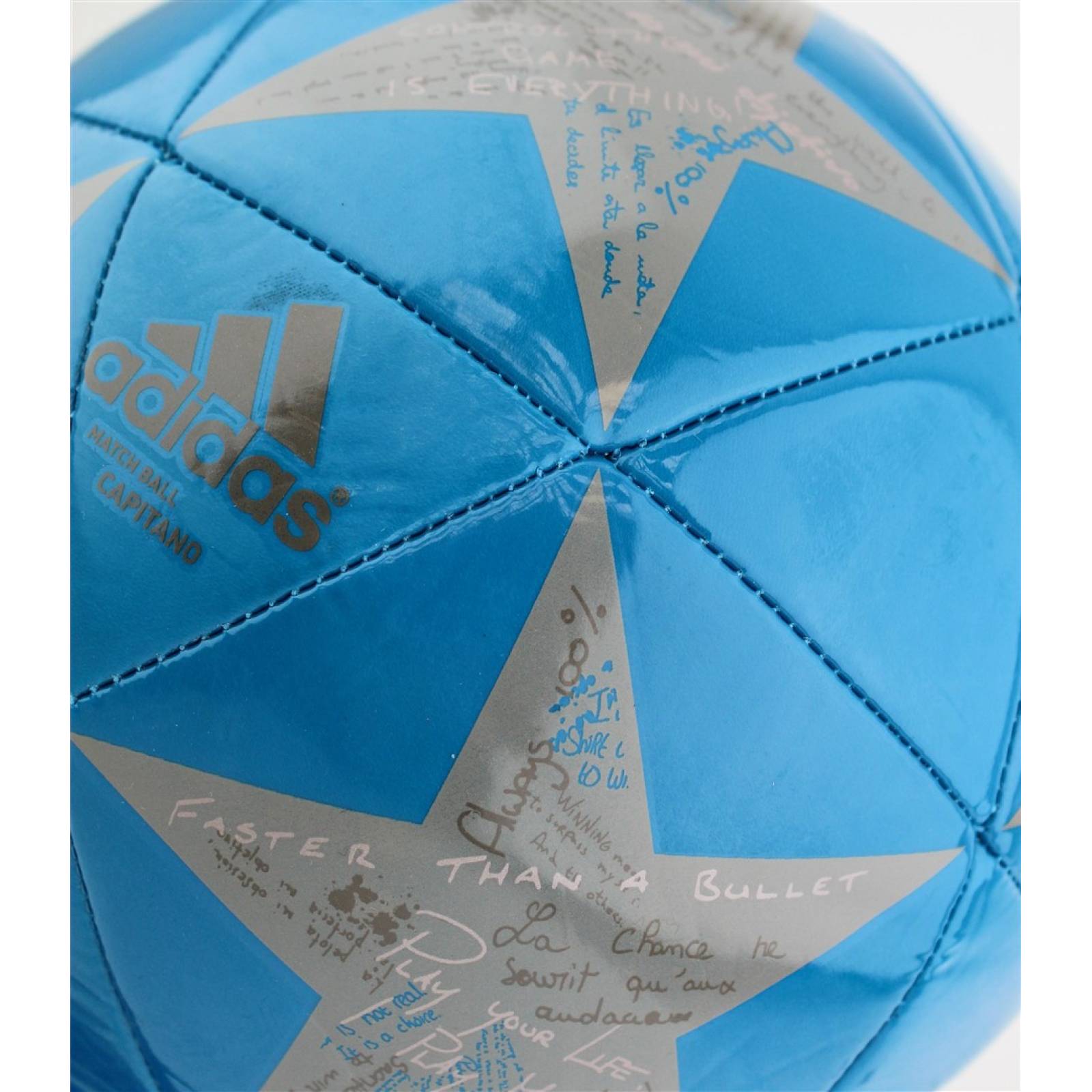 BALON ADIDAS CAPITANO CHAMPIONS LEAGUE AZUL GRIS AP0377