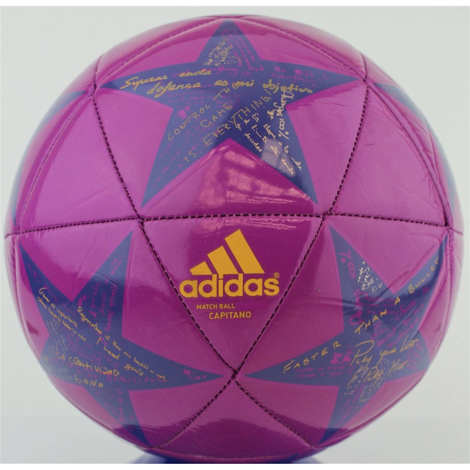 BALON ADIDAS CAPITANO CHAMPIONS LEAGUE MORADO AP0378