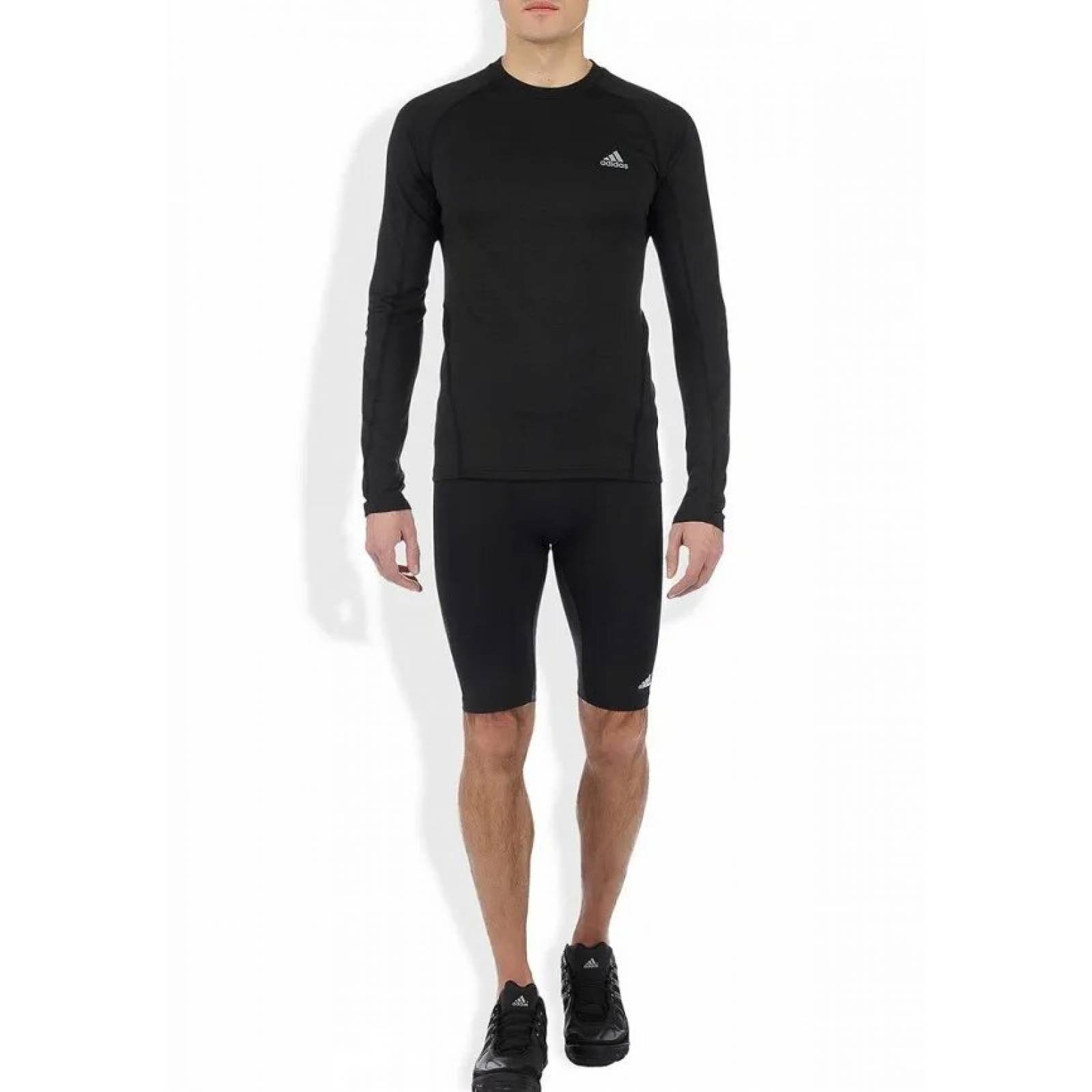 SHORT LICRA ADIDAS TECHFIT CABALLERO NEGRO W59118