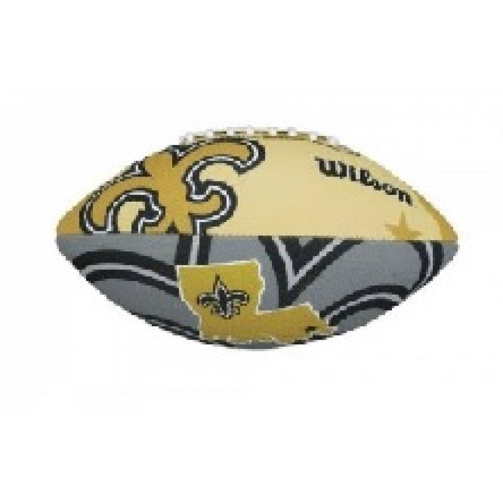 BALON WILSON FUTBOL AMERICANO SAINTS ORO TF1521XBNO