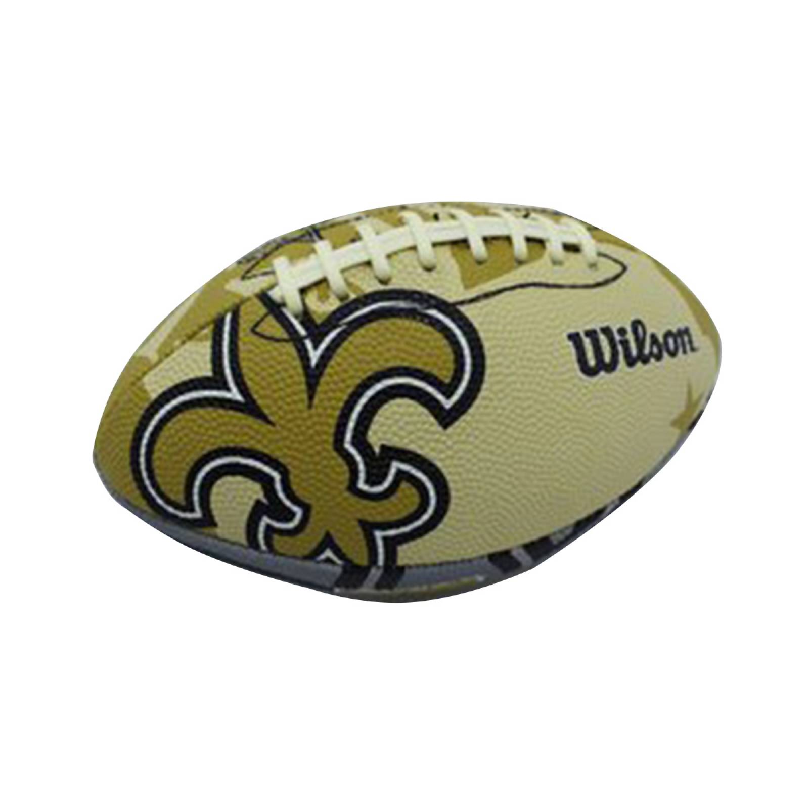 BALON WILSON FUTBOL AMERICANO SAINTS ORO TF1521XBNO