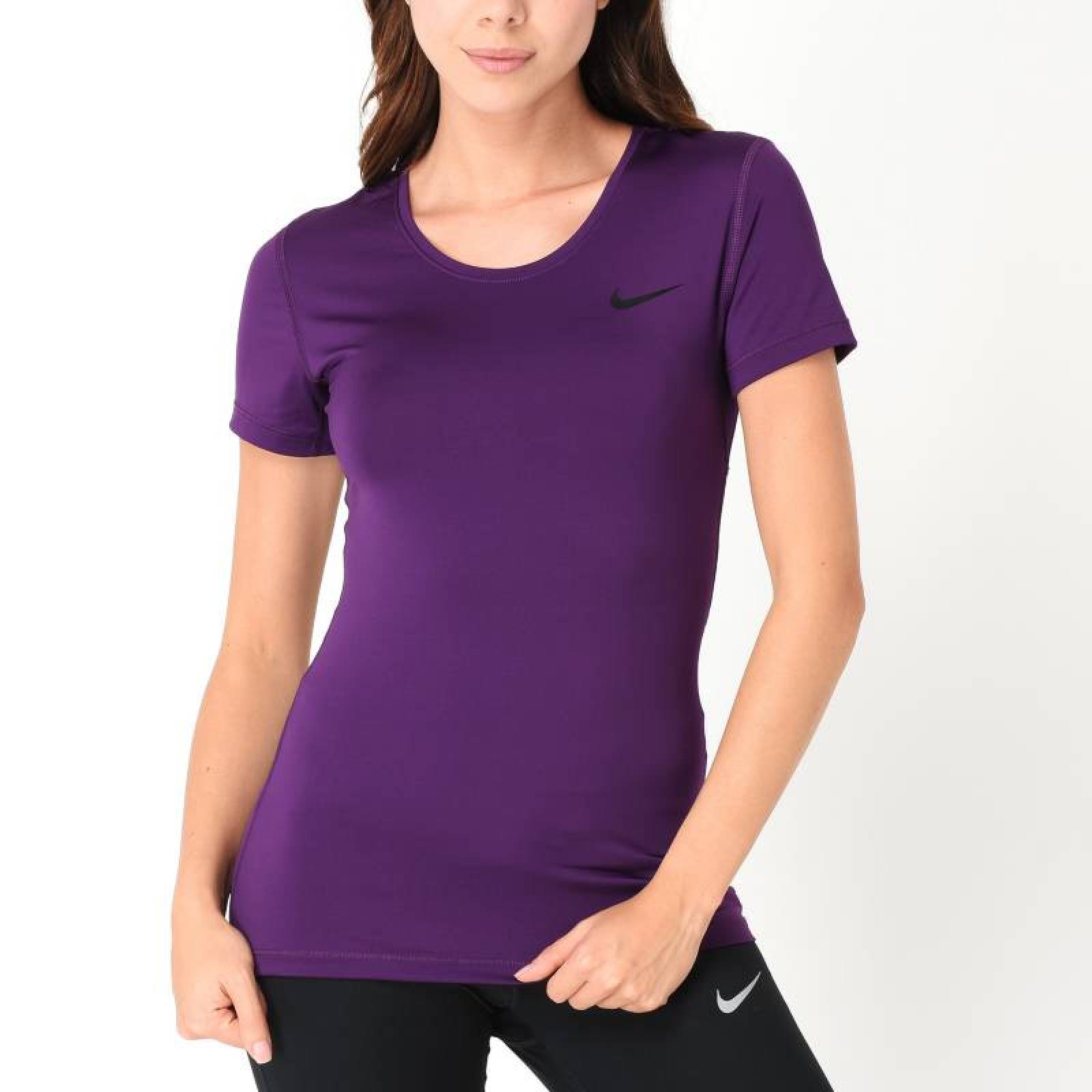 PLAYERA NIKE PRO COOL DAMA MORADA 725745543