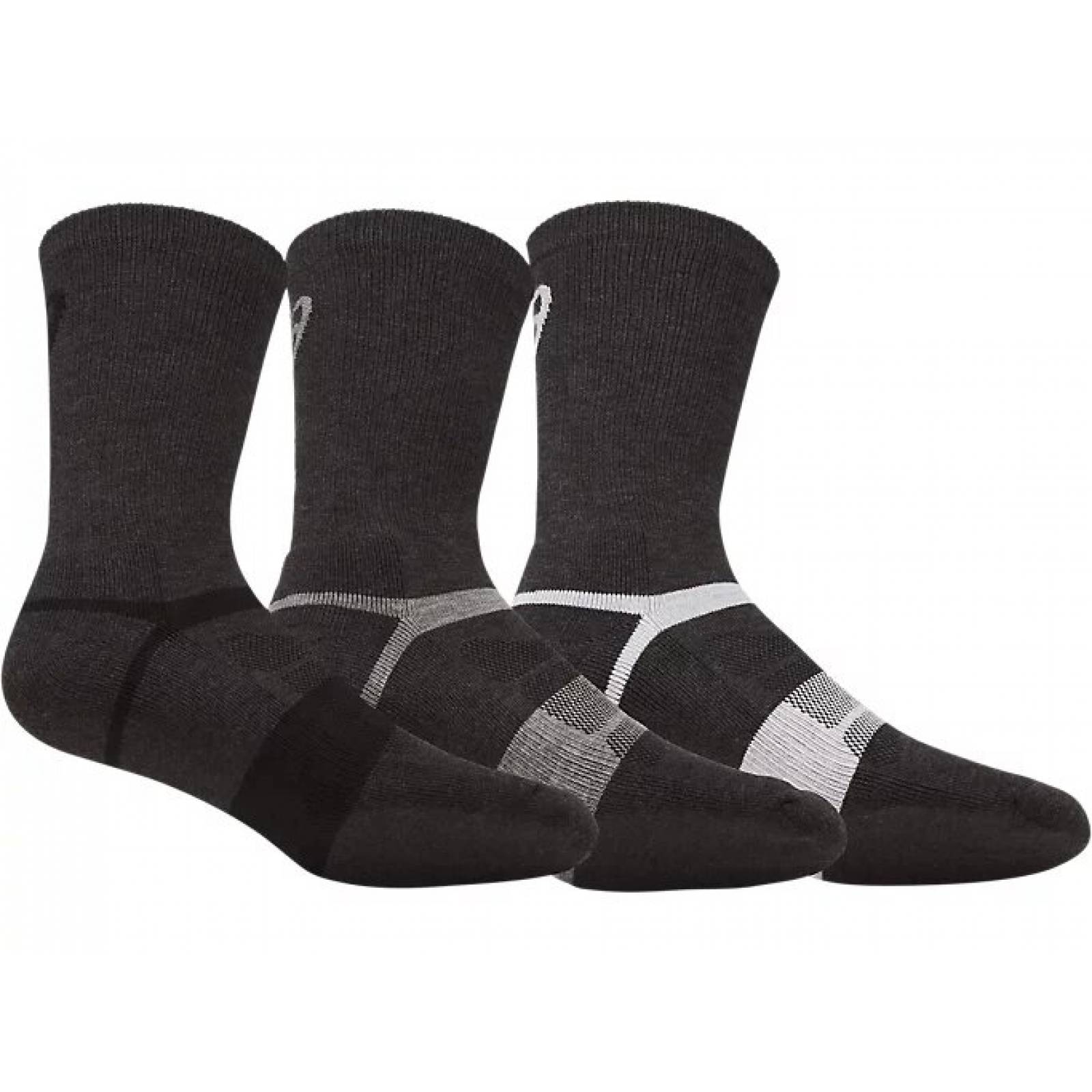 PAQUETE CALCETA ASICS BLEND CREW NEGRO 3 PRS ZK33370773