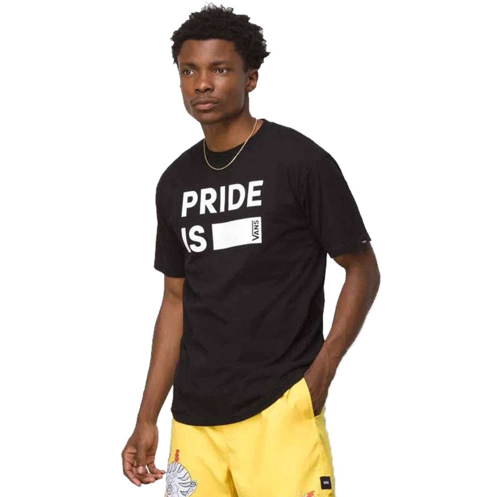 PLAYERA VANS PRIDE SS NEGRO N0A7SOHBLK