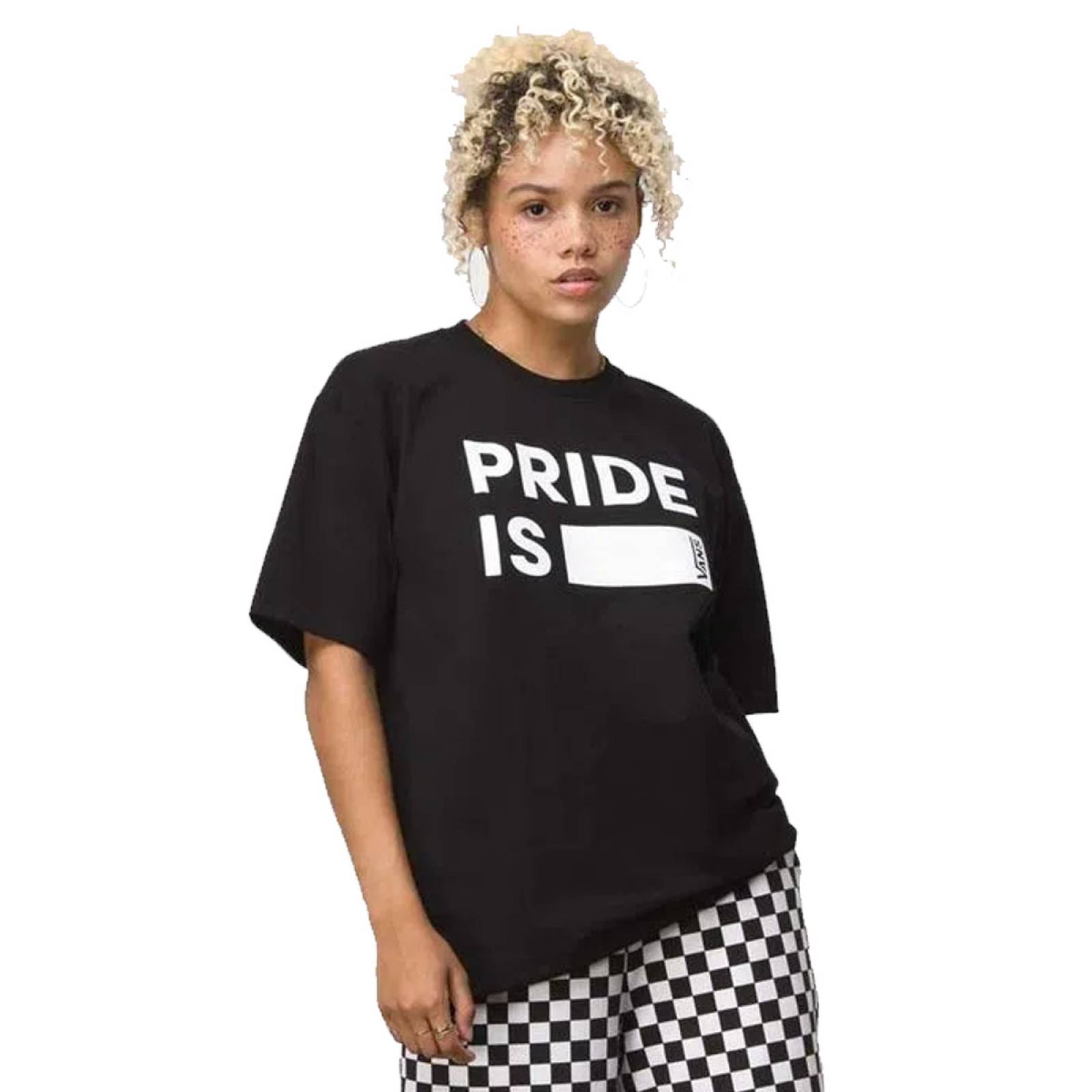 PLAYERA VANS PRIDE SS NEGRO N0A7SOHBLK
