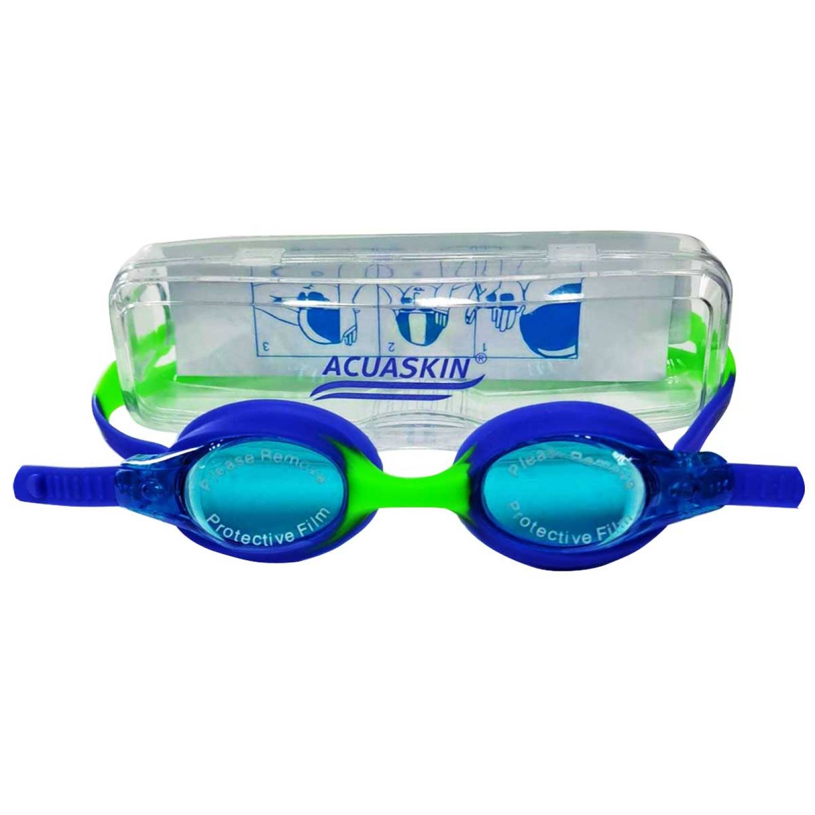 GOOGLE ACUASKIN MANDIBULIN VERDE AZUL GMNDLN00VD