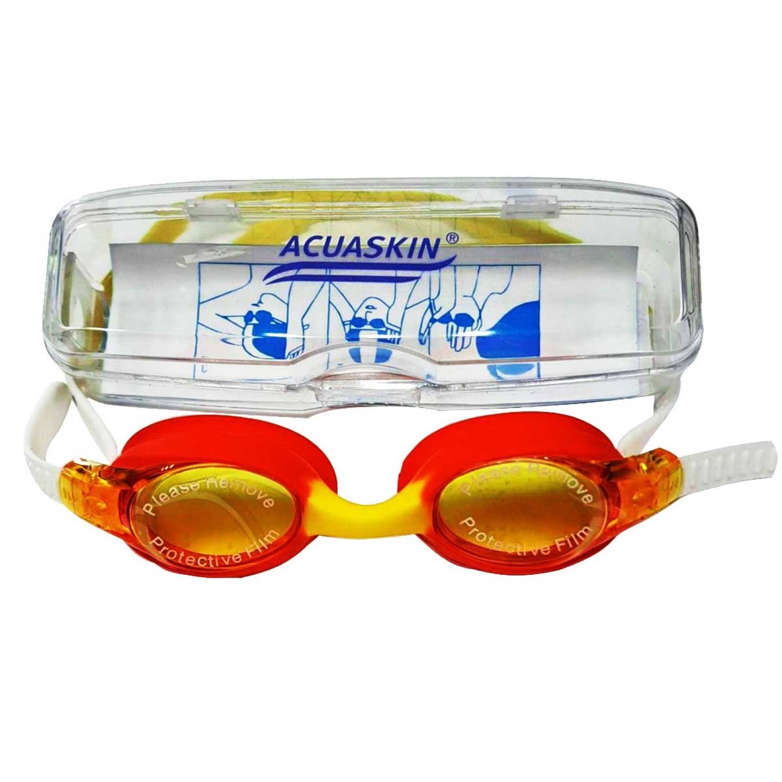 GOOGLES NATACION ACUASKIN MANDIBULIN NARANJA GMNDLN0NJA