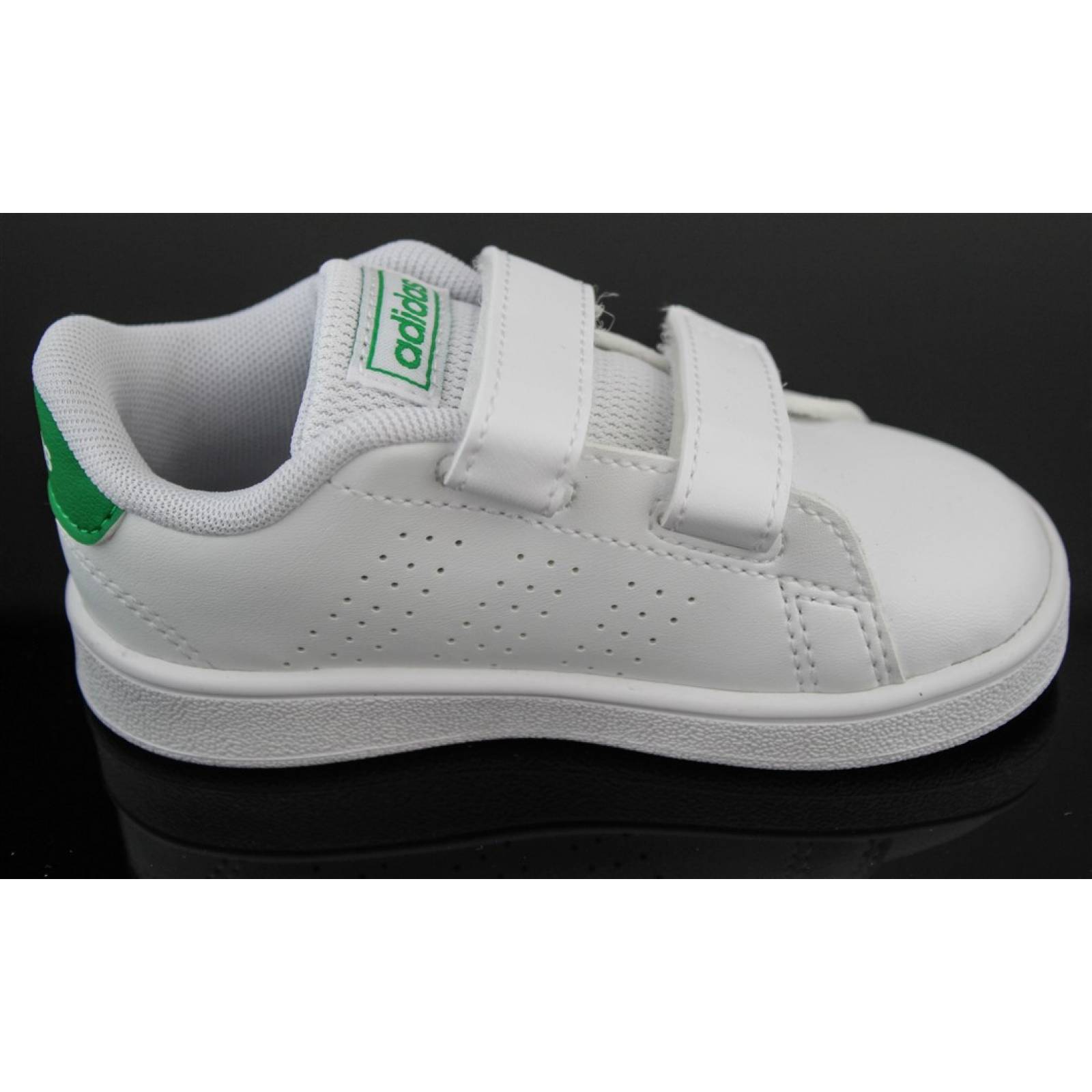 TENIS ADIDAS ADVANTAGE I NIÑO BCO VERDE (10.0 - 21.0)