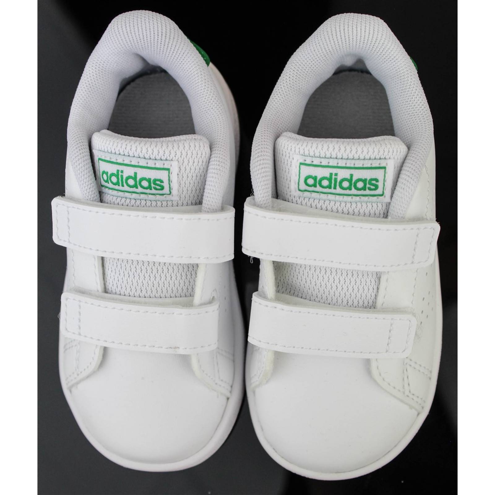 TENIS ADIDAS ADVANTAGE I NIÑO BCO VERDE (10.0 - 21.0)