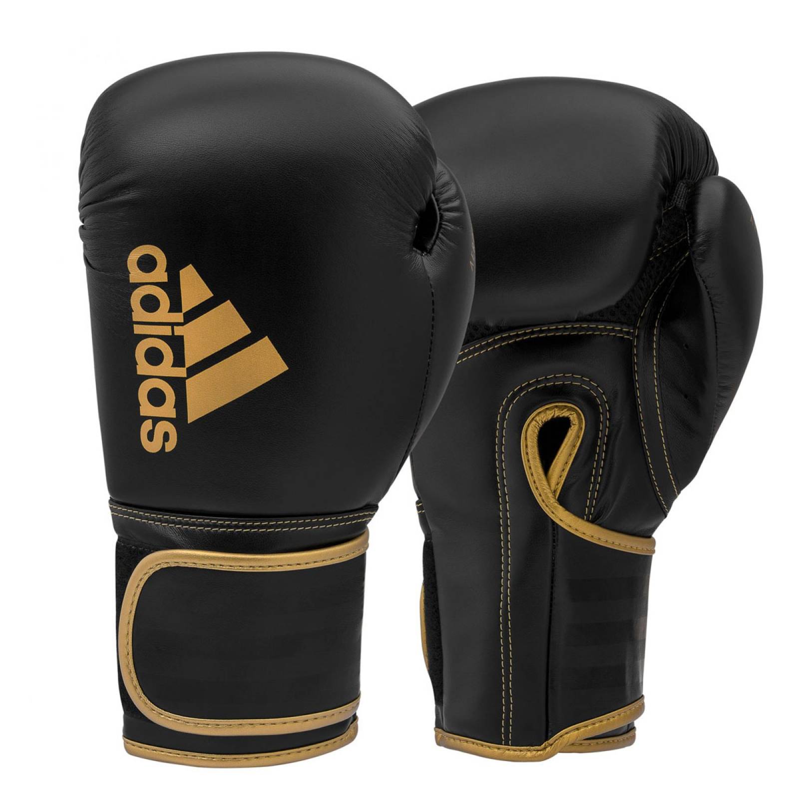 GUANTES DE BOX ADIDAS HYBRID NEGRO ORO ADIH80ORO