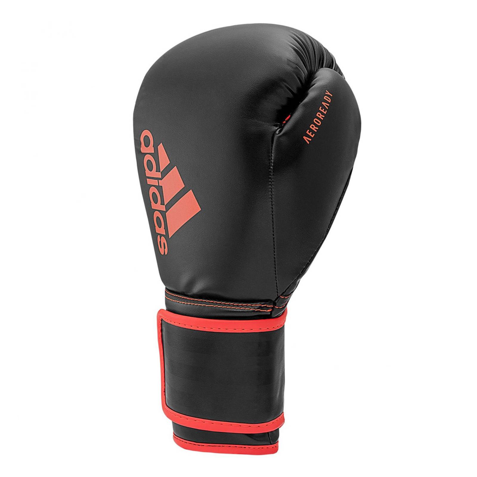 GUANTES DE BOX ADIDAS HYBRID NEGRO ROJO ADIH80RJ