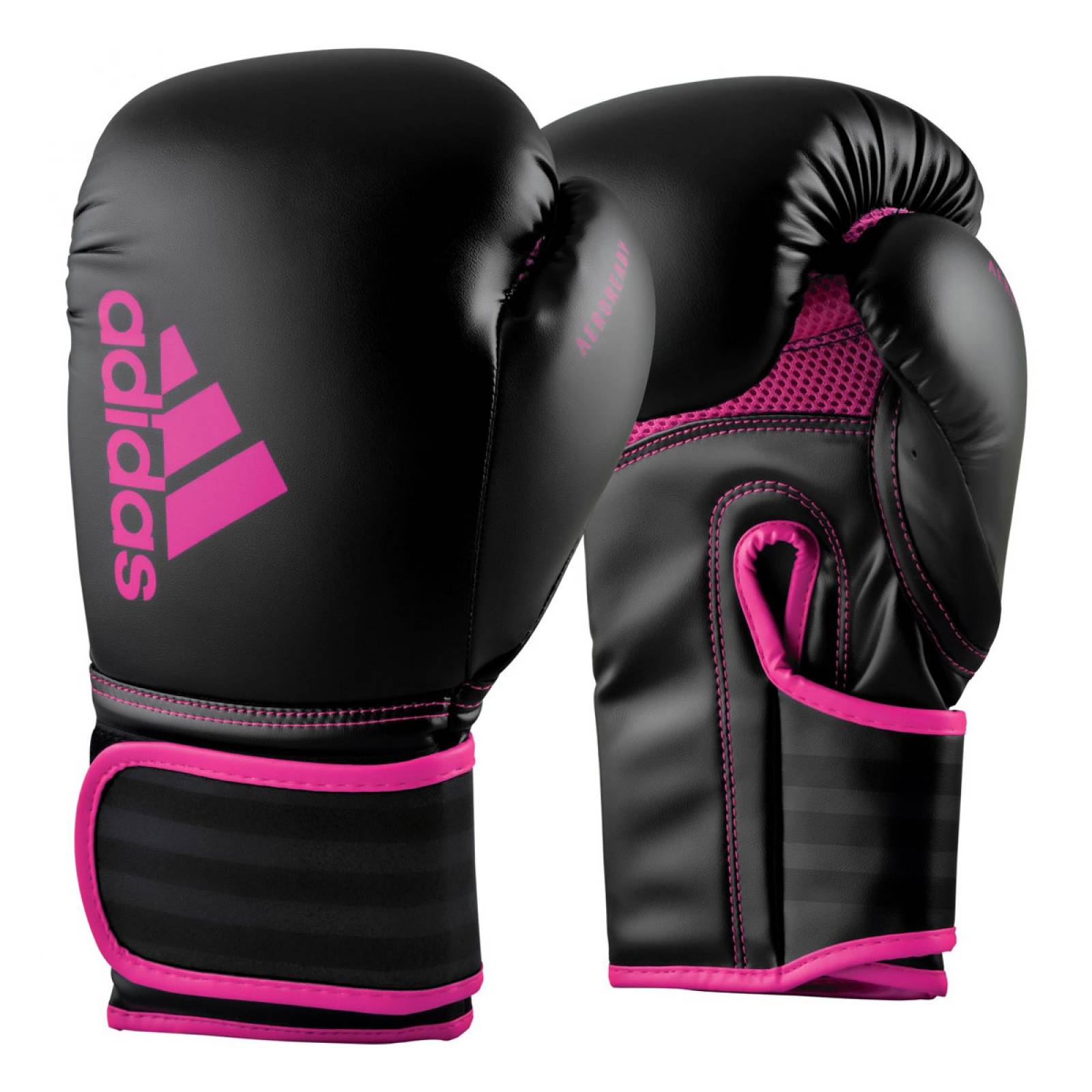 GUANTES DE BOX ADIDAS HYBRID NEGRO ROSA ADIH80RSA