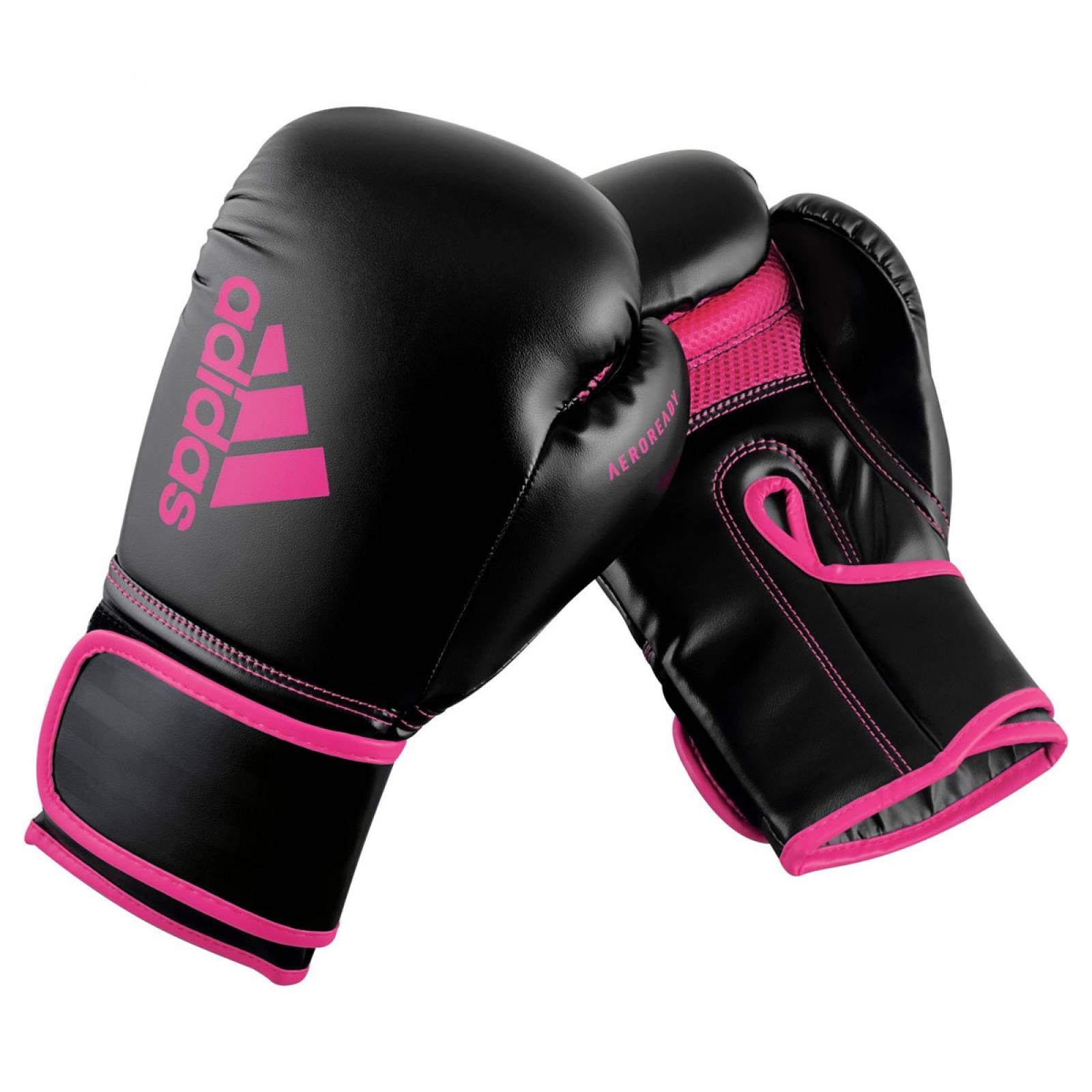 GUANTES DE BOX ADIDAS HYBRID NEGRO ROSA ADIH80RSA