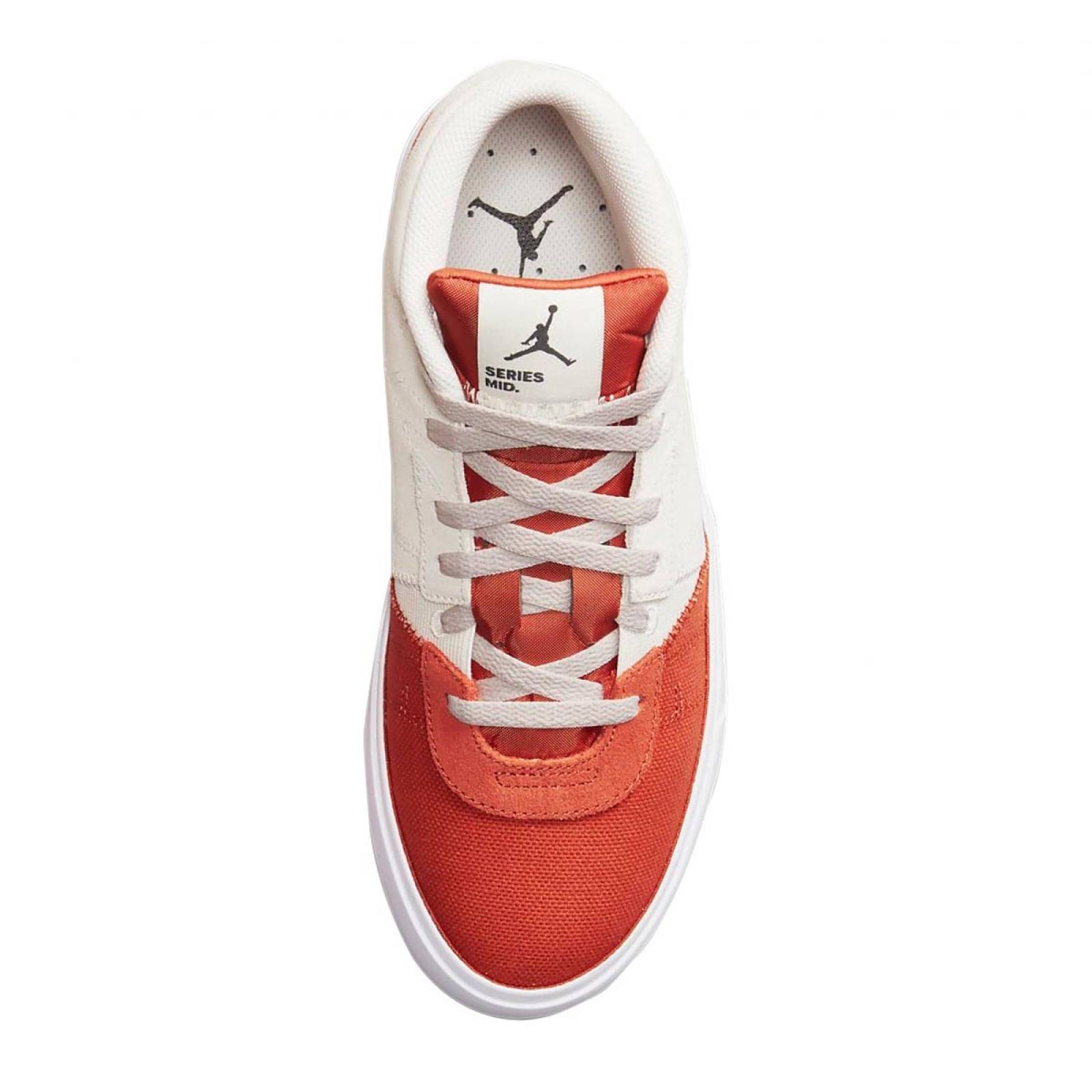 TENIS JORDAN SERIES MID 1 BEIGE NARANJA DA8026081