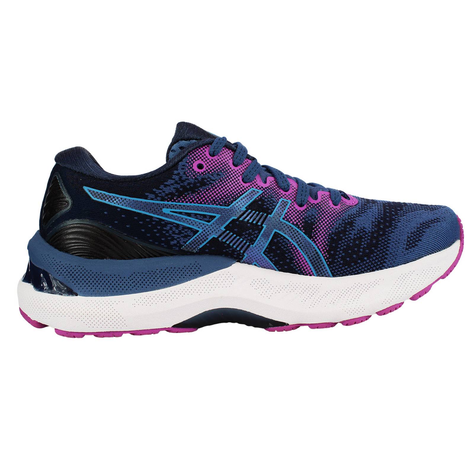 TENIS ASICS DAMA NIMBUS 23 MORADO AZUL (22.5 - 30)