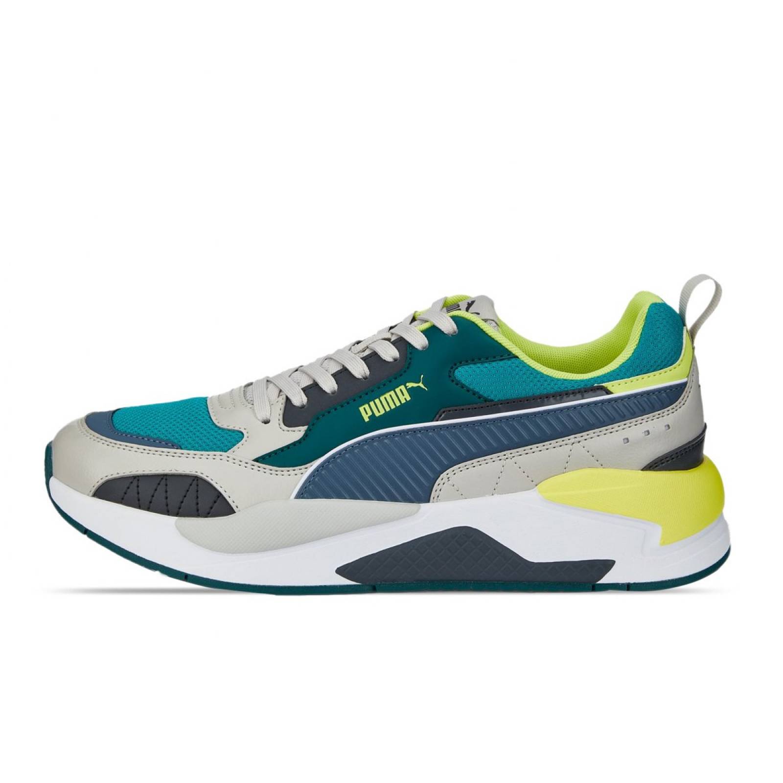 TENIS PUMA X-RAY 2 SQUARE GRIS VERDE 37310854
