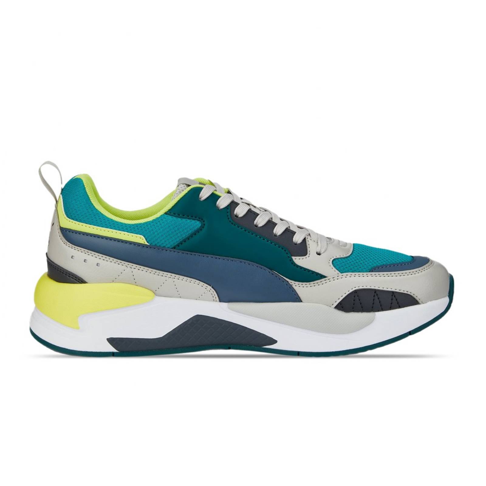 TENIS PUMA X-RAY 2 SQUARE GRIS VERDE 37310854