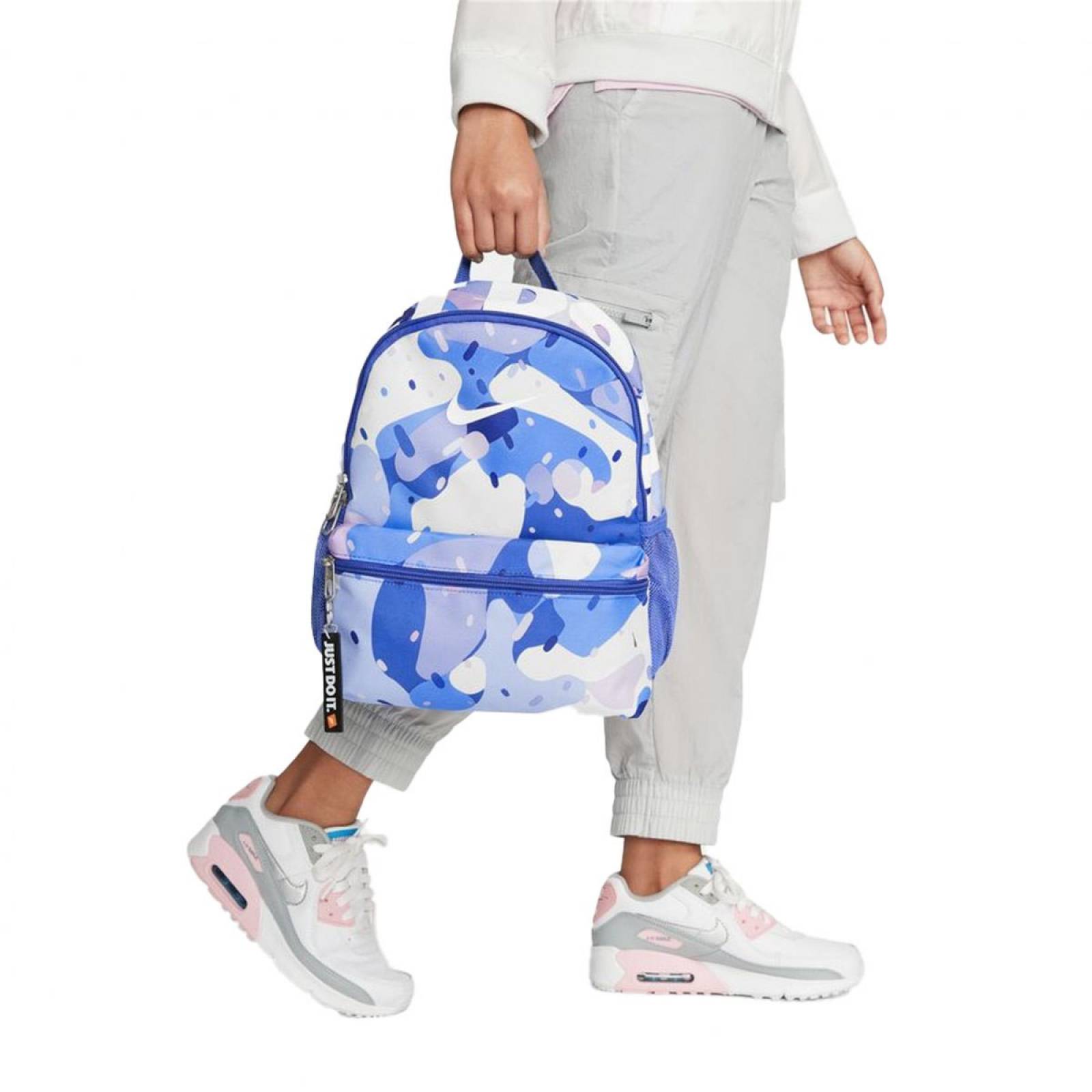 MOCHILA NIKE BRASILIA JDI MINI AZUL BLANCO DQ5163411