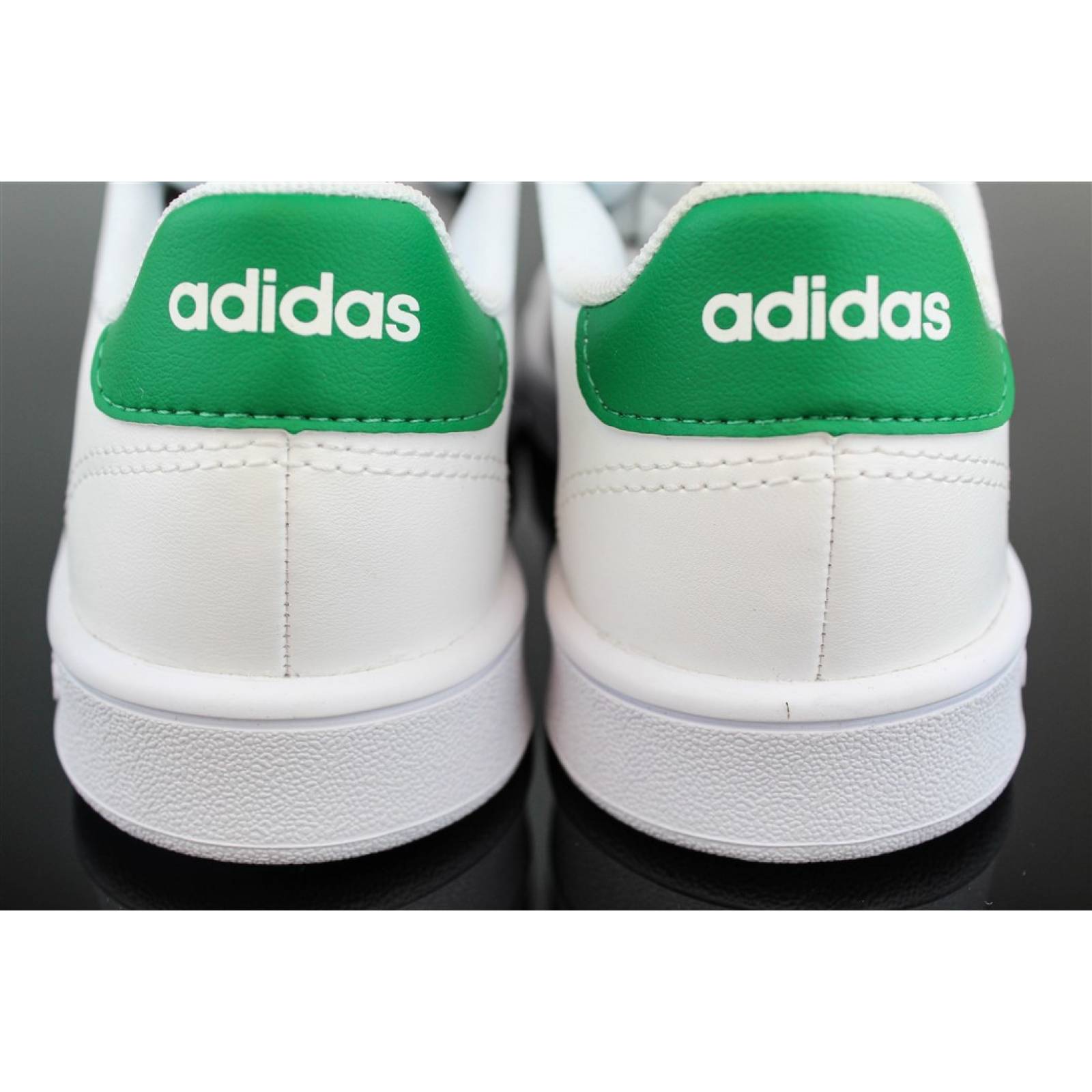 TENIS ADIDAS ADVANTAGE JOVEN BLANCO CON VERDE