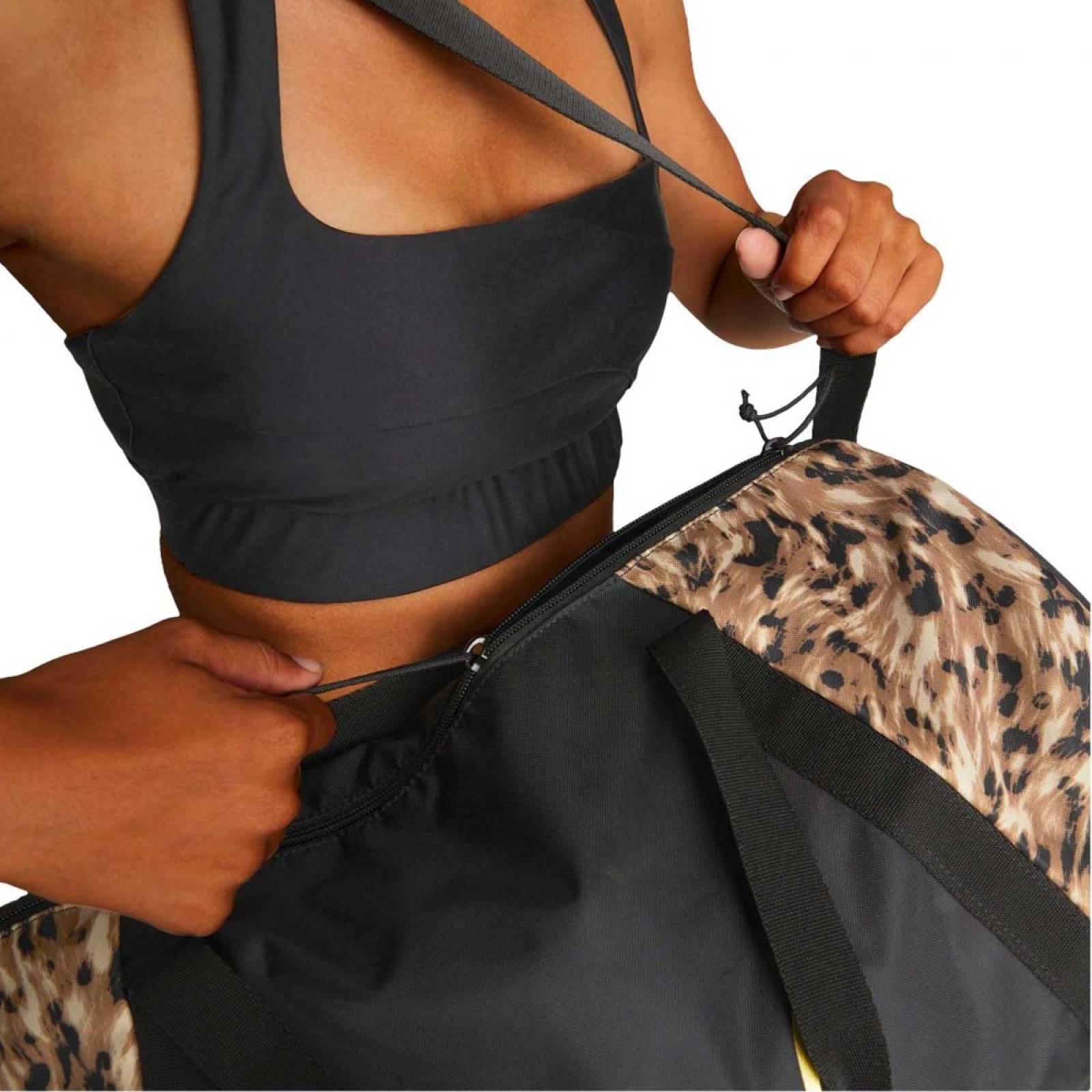 MALETA PUMA ESSENTIAL BARREL NEGRO LEOPARDO 07922701