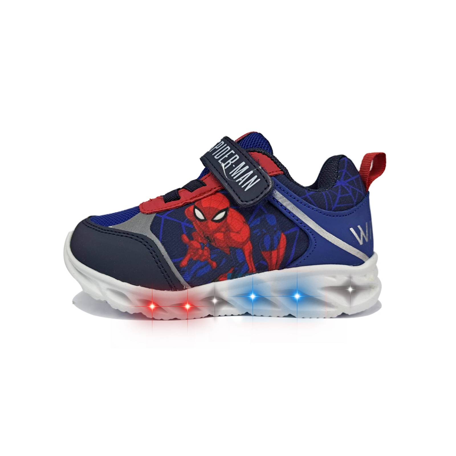 TENIS MARVEL SPIDERMAN CON LUCES LED IN95704AZ (14.0 - 22.0)