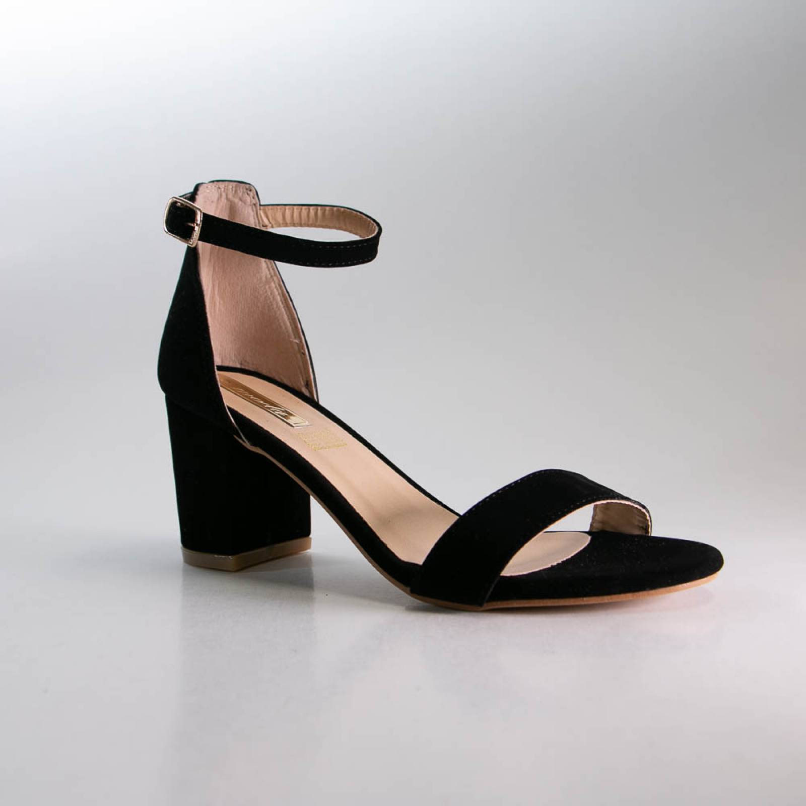 Sandalia, dama, negro, moda, 2017