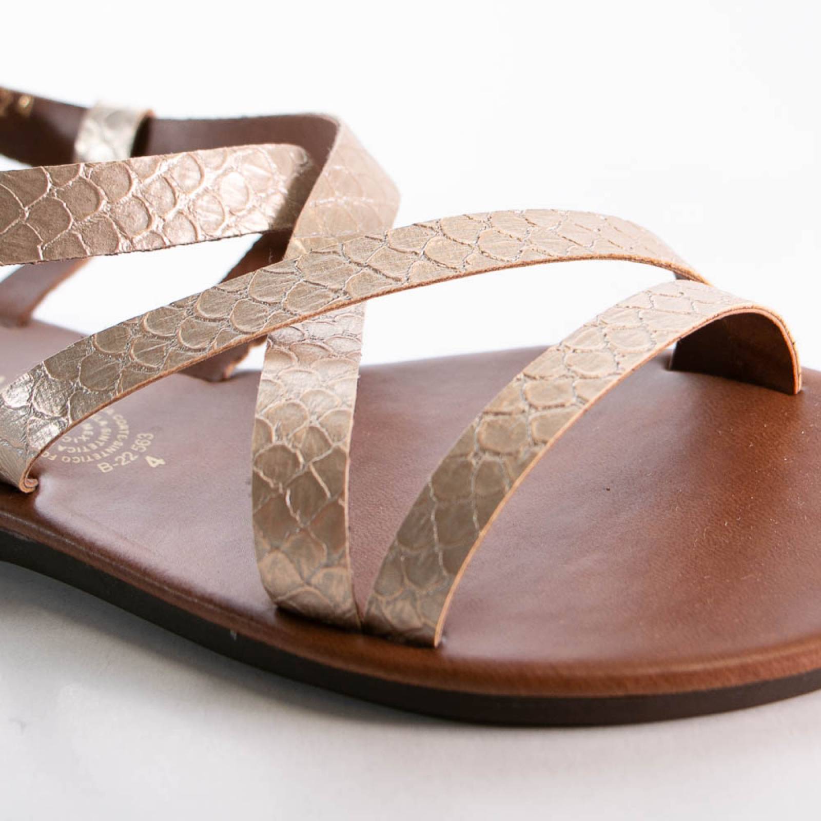 Huarache, dama, oro, nomadas, 563