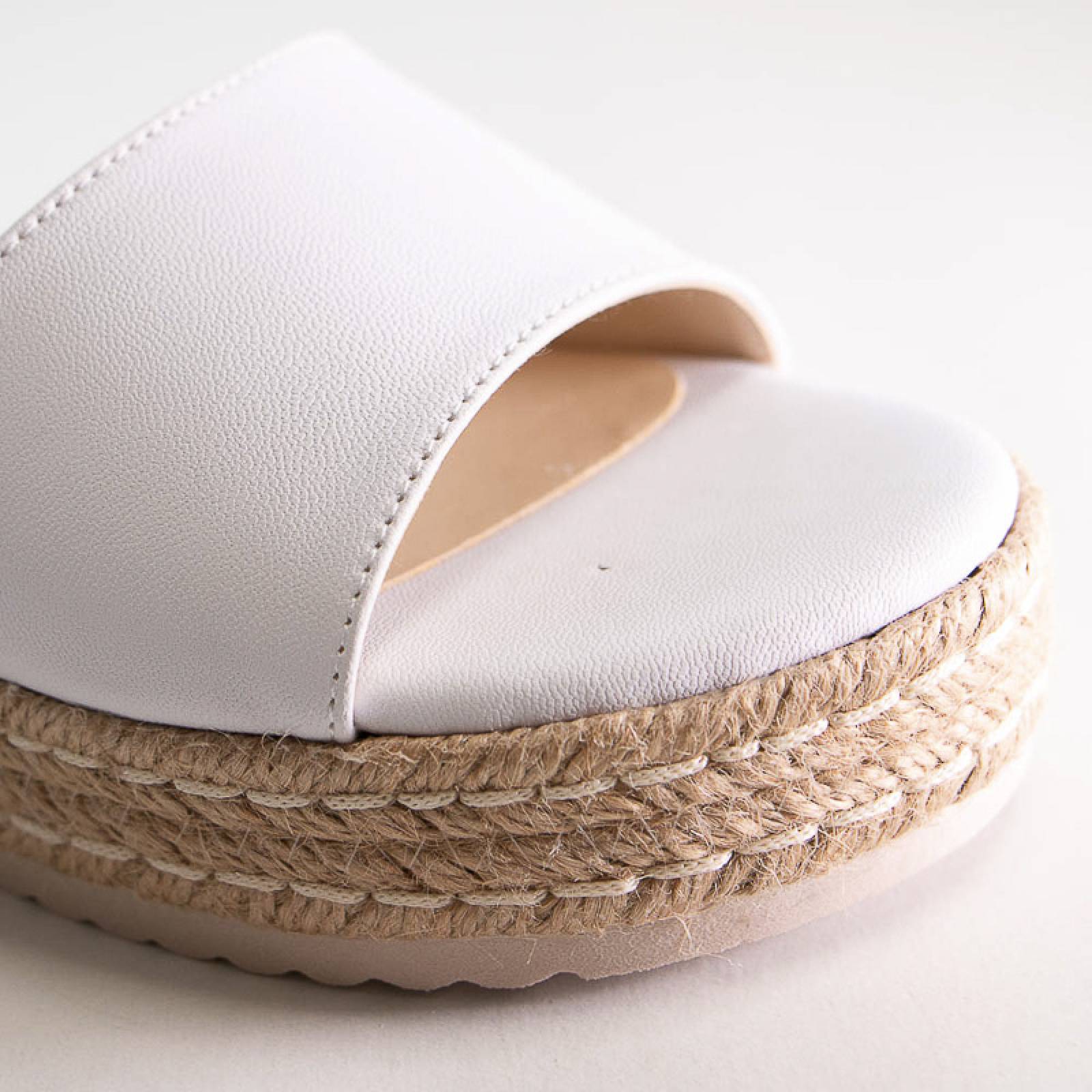 Huarache dama mujer blanco moda 712