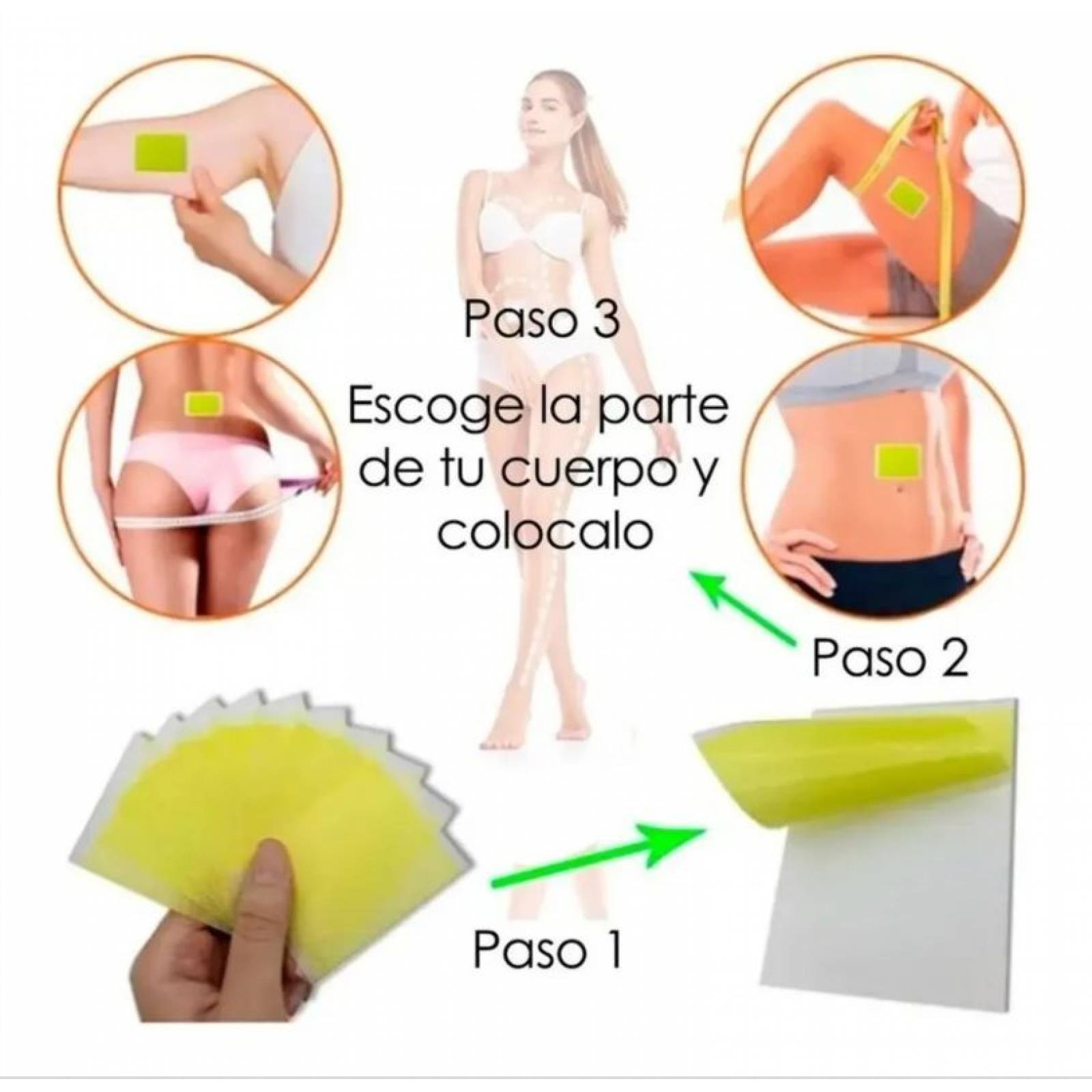 Parches Adelgazantes Slim Patch 40 Parches Mymi Whole Body
