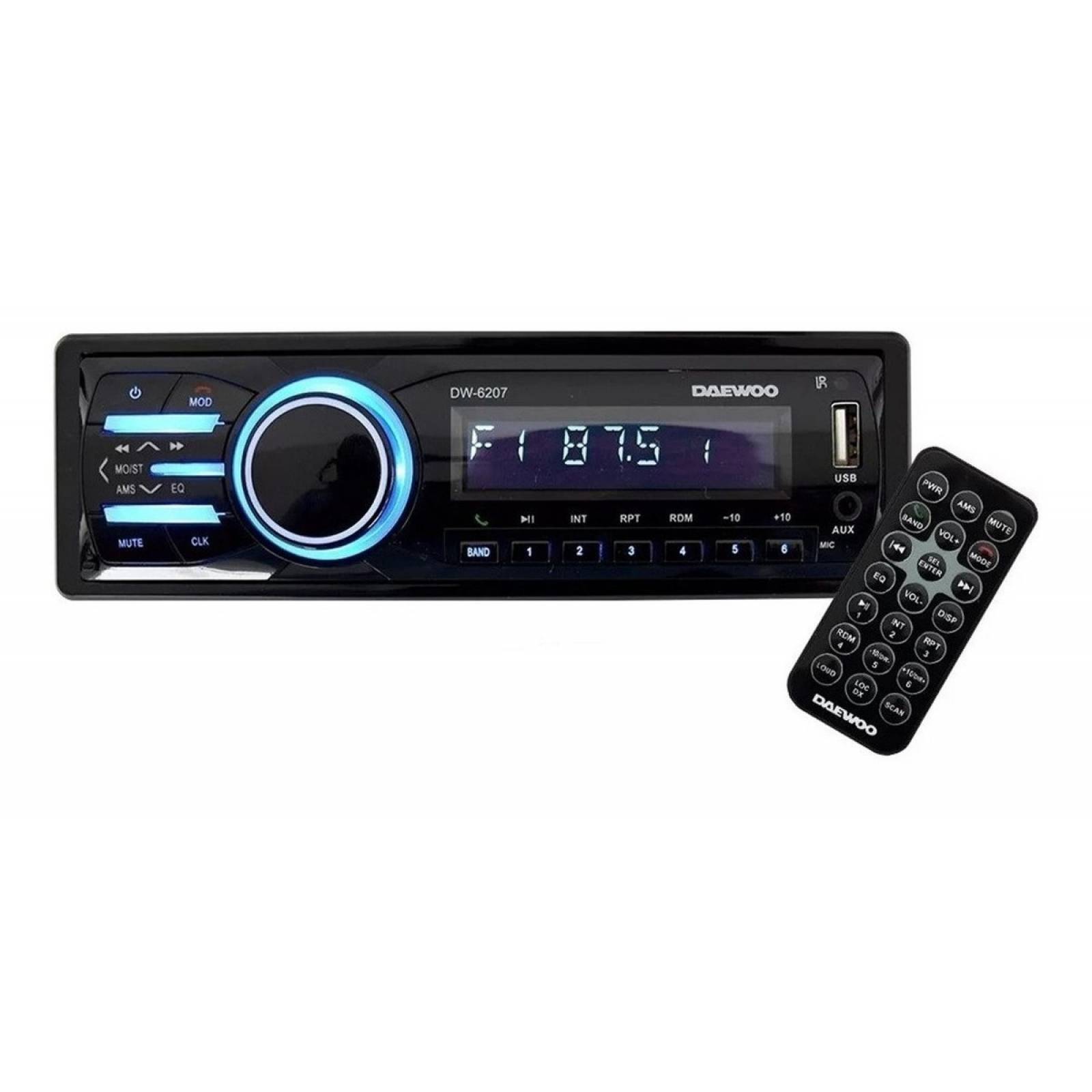 Autoestereo Daewoo Bluetooth, USB. Desmontable
