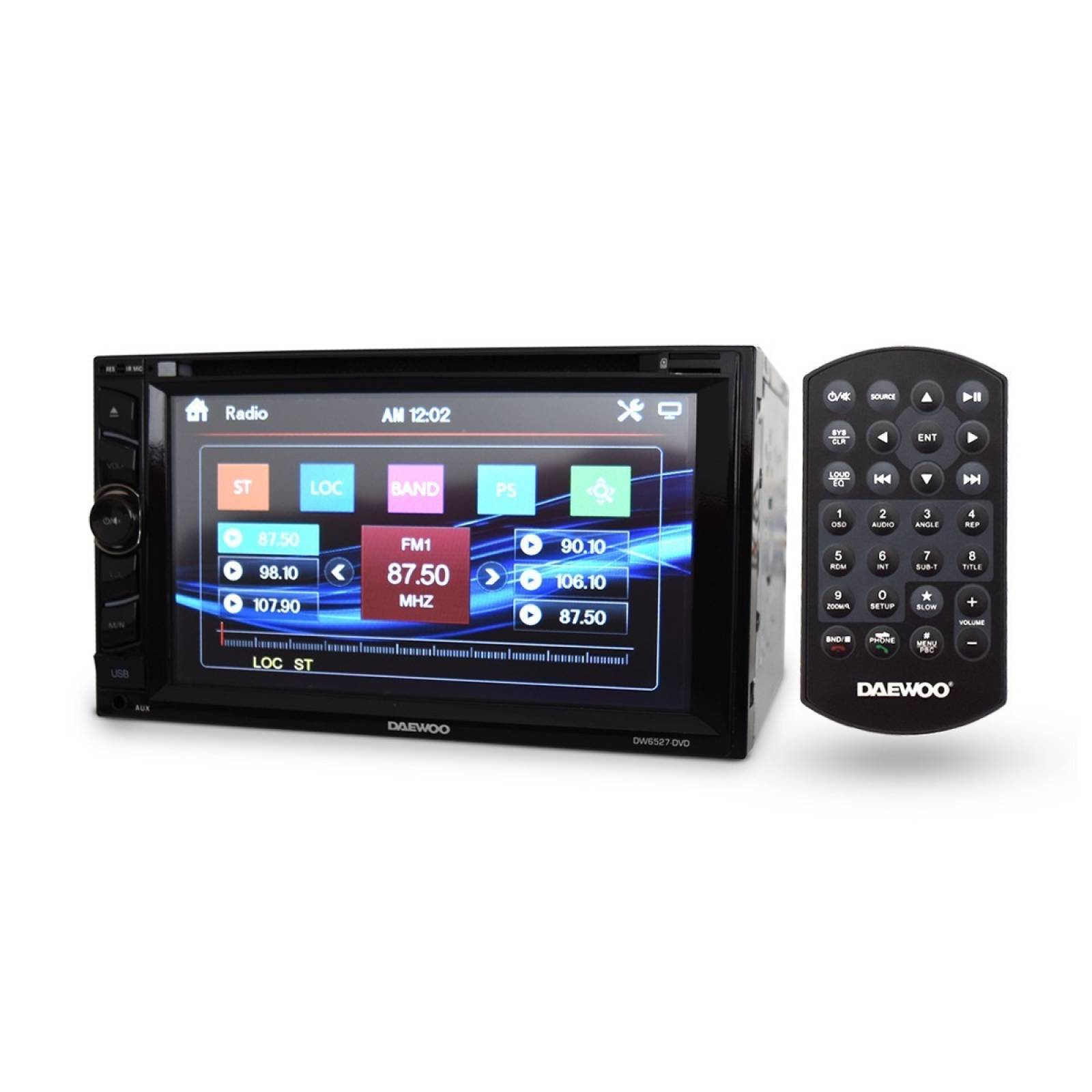 Autoestereo Daewoo DVD, Pantalla 6.5" Bluetooth, USB.