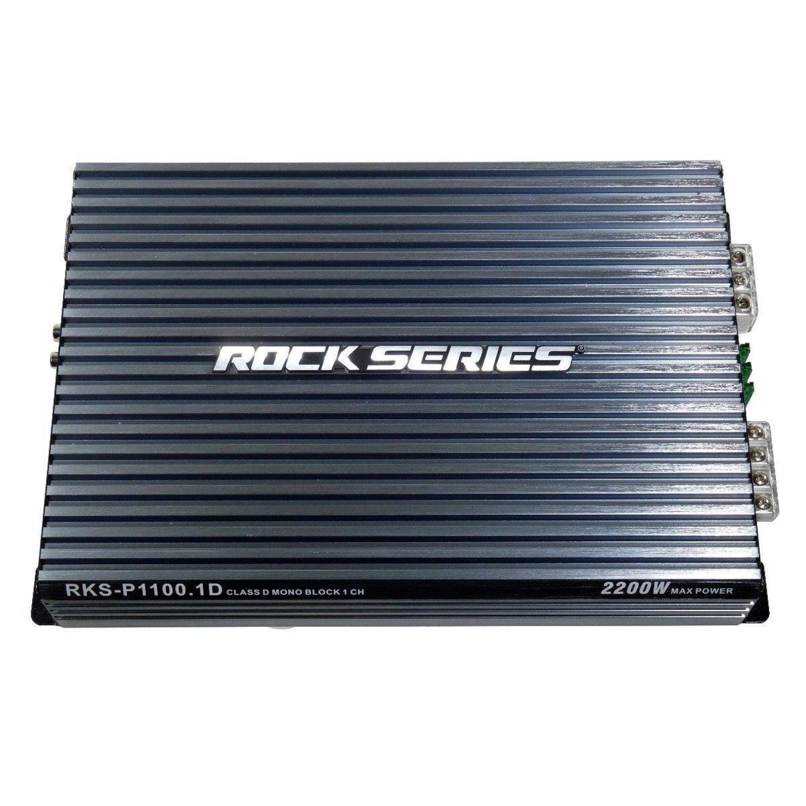 Amplificador Monoblock Rock Series RKS-P1100.1D 2200 Watts Clase D 1 Ohm SPL Performance Series