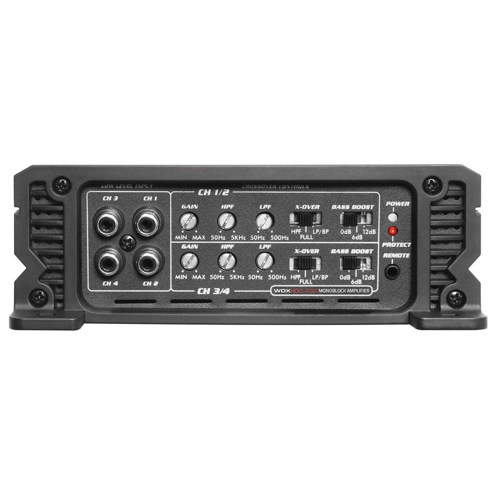 Amplificador 4 Canales DB Drive WDX800.4G2 1600 Watts Clase AB 2 Ohms WDX Series