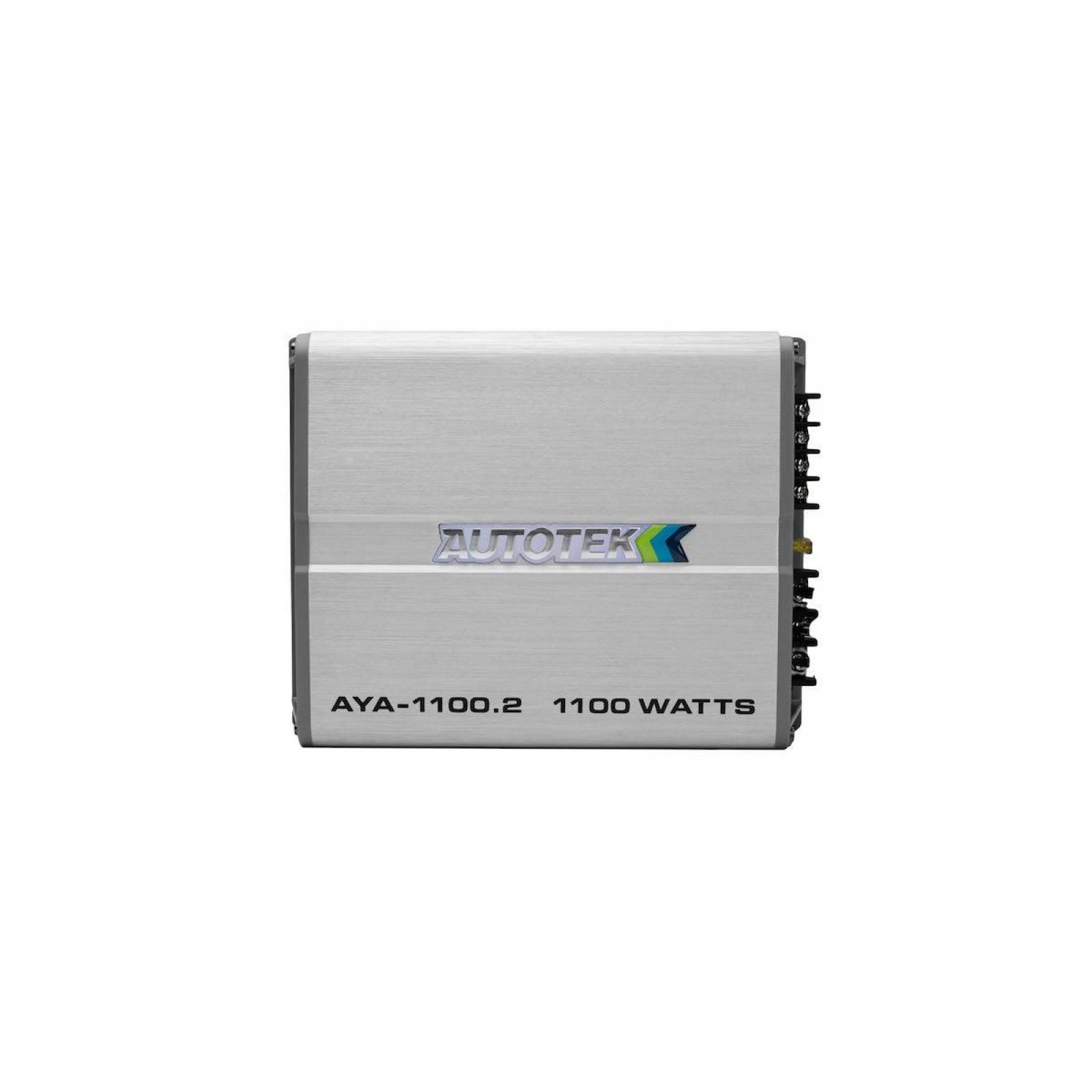Amplificador 2 Canales con Crossovers Electrónicos Incorporados Autotek AYA-1100.2 1100 Watts Clase  