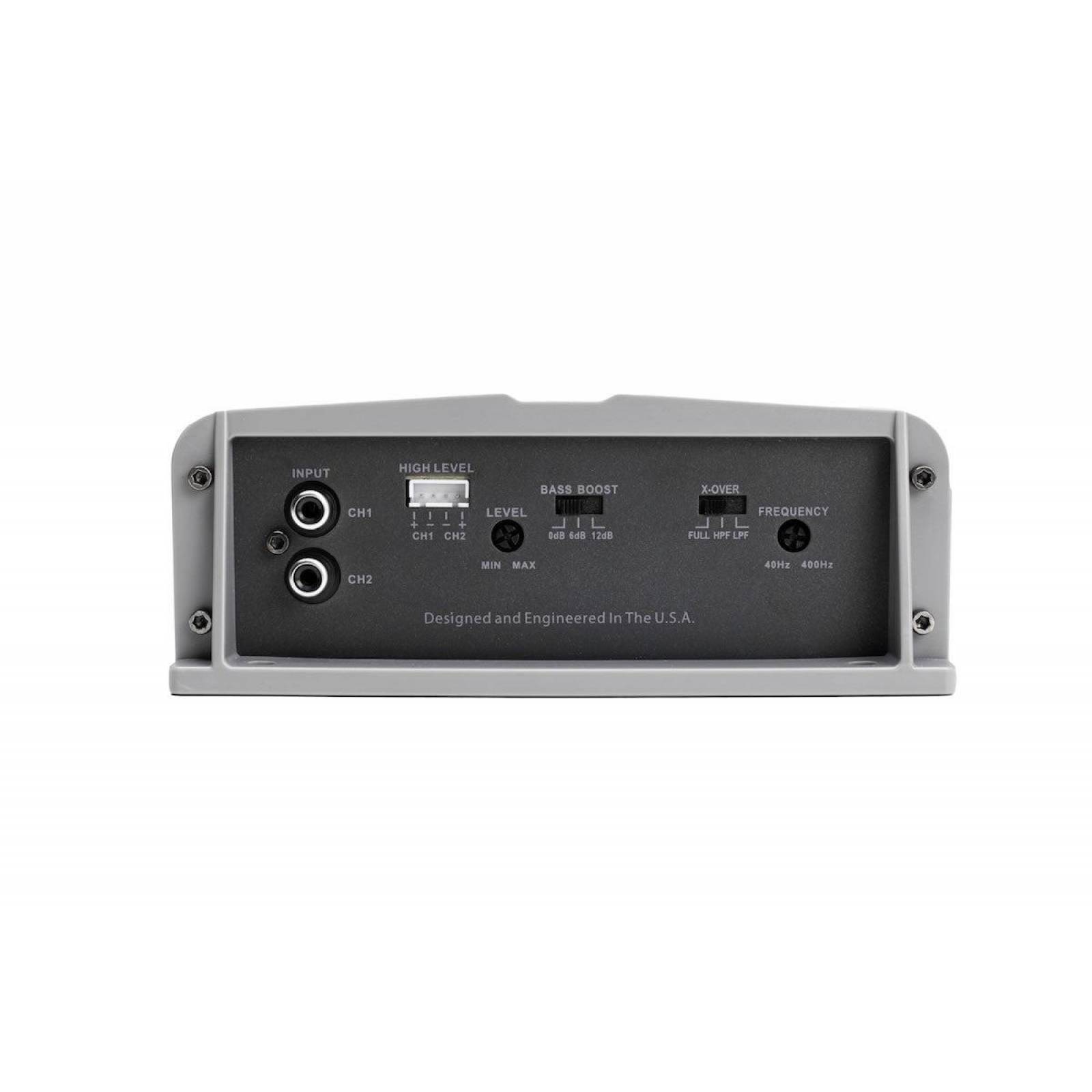Amplificador 2 Canales con Crossovers Electrónicos Incorporados Autotek AYA-1100.2 1100 Watts Clase  