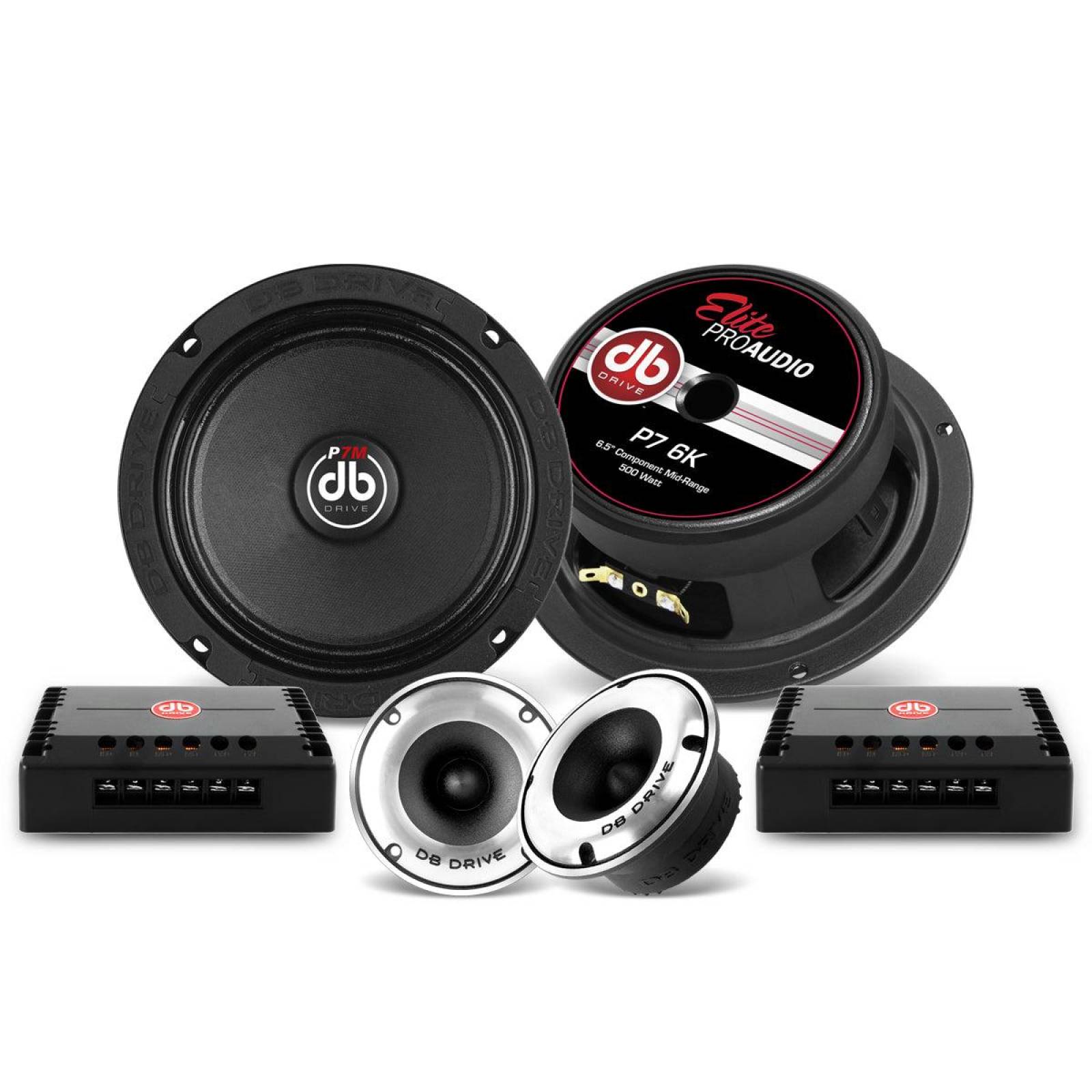Set De Medios Rangos Db Drive P7 6k Bocinas 6.5 500w 8 Ohm 