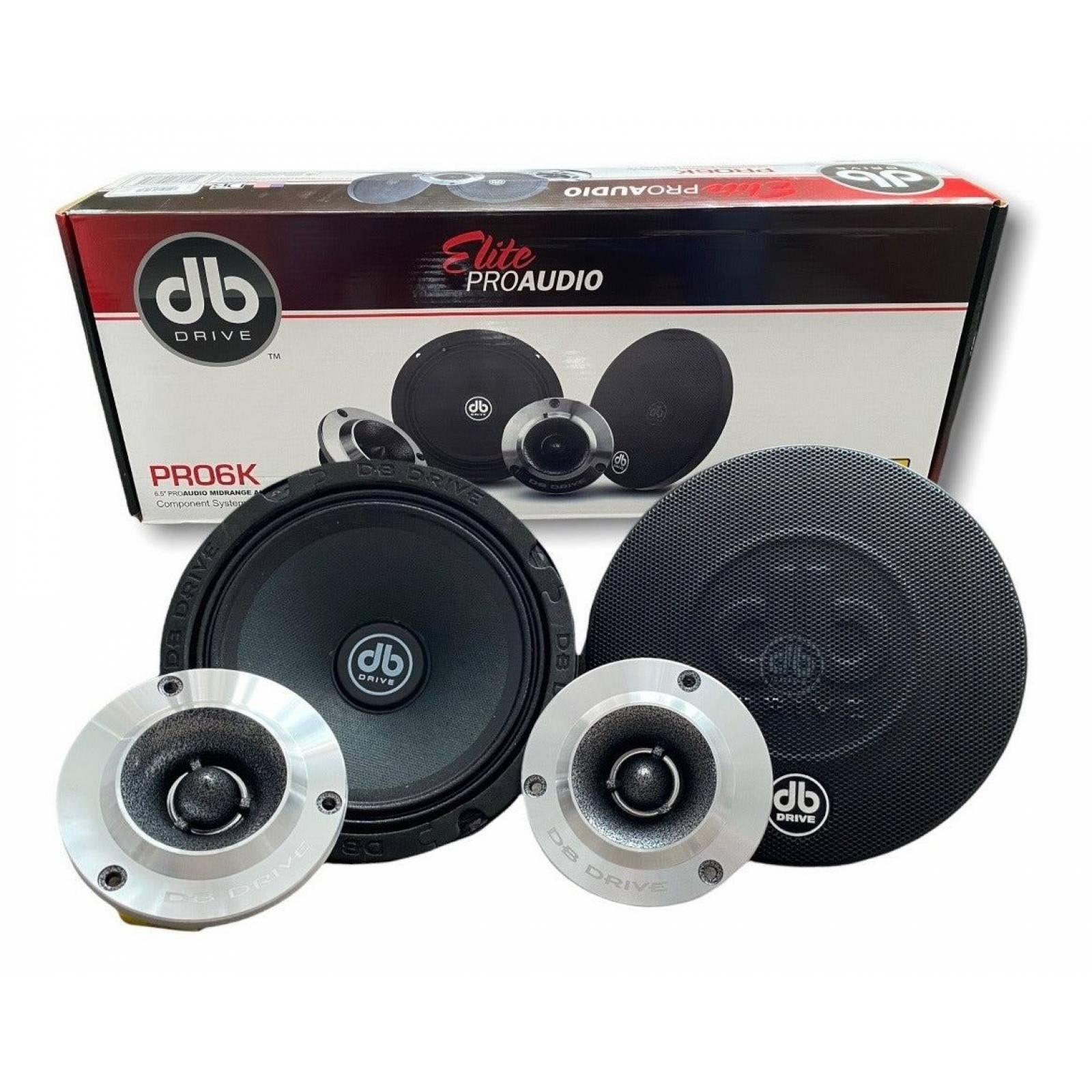 Set de Medios Rangos DB Drive PRO6K 500 Watts 6.5 Pulga ... 
