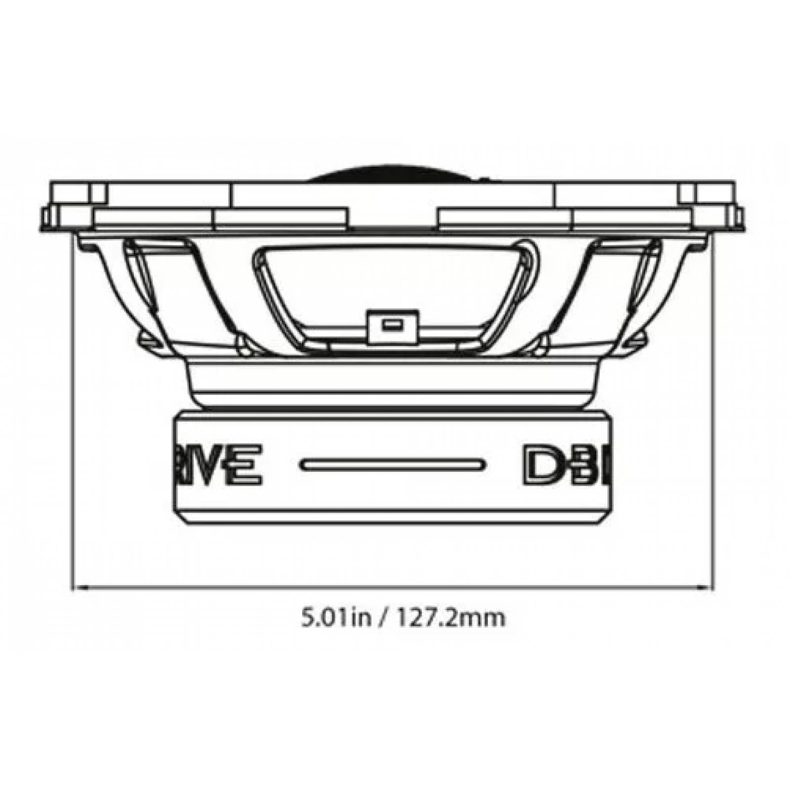 Bocinas Coaxiales DB Drive S57 300 Watts 5x7 Pulgadas 4 ... 